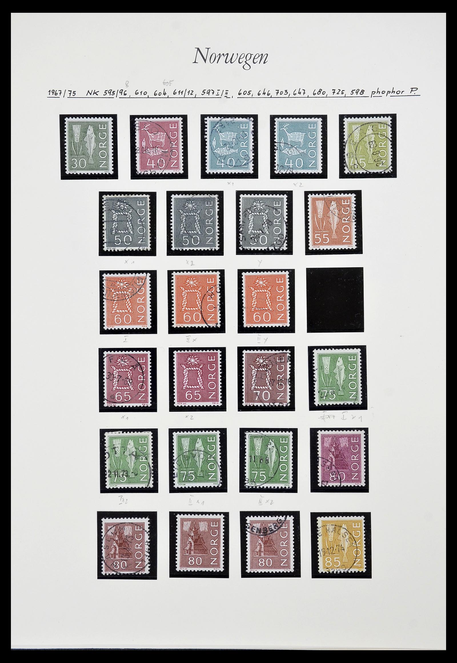 34188 005 - Postzegelverzameling 34188 Noorwegen 1962-2010.
