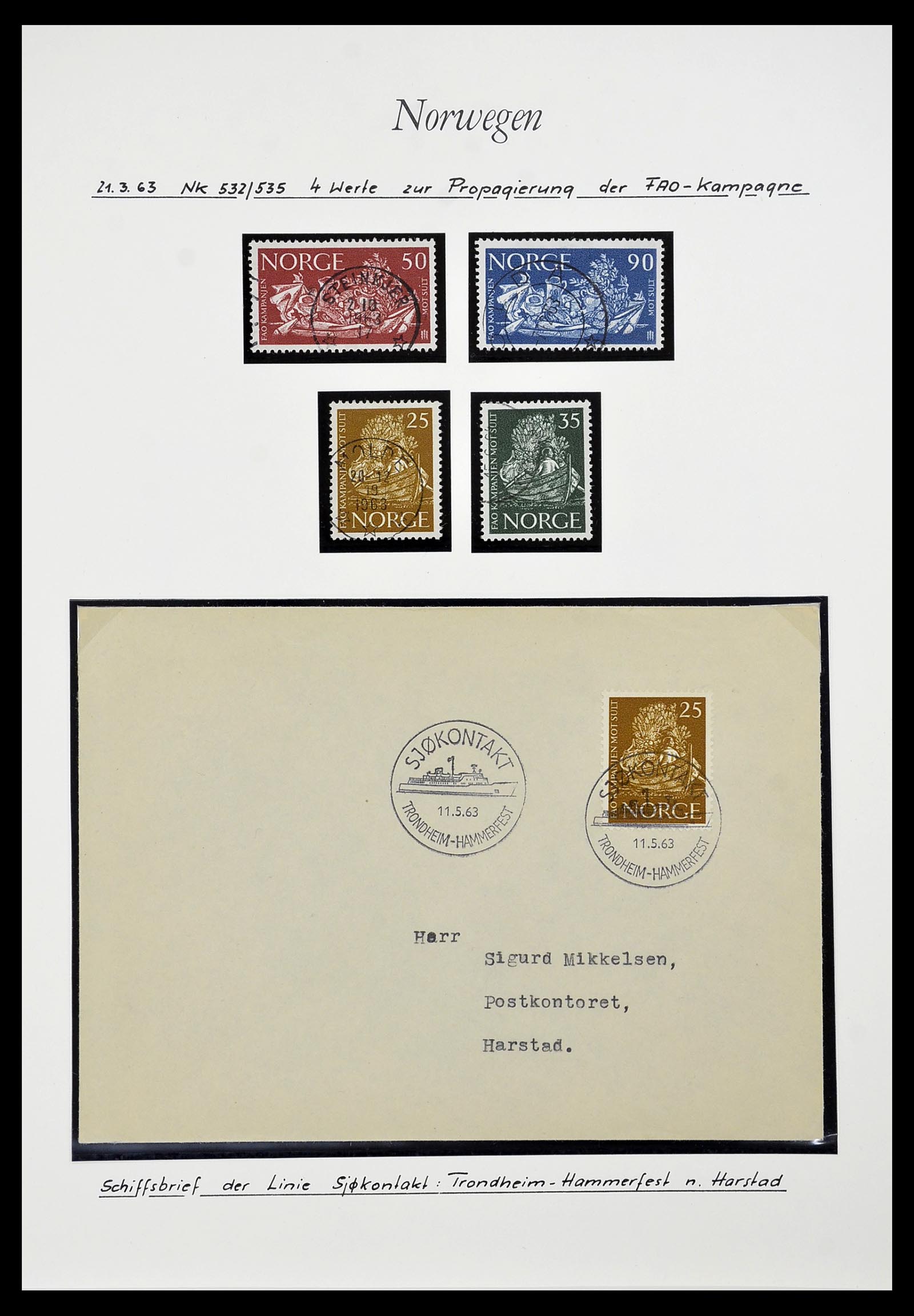 34188 009 - Postzegelverzameling 34188 Noorwegen 1962-2010.