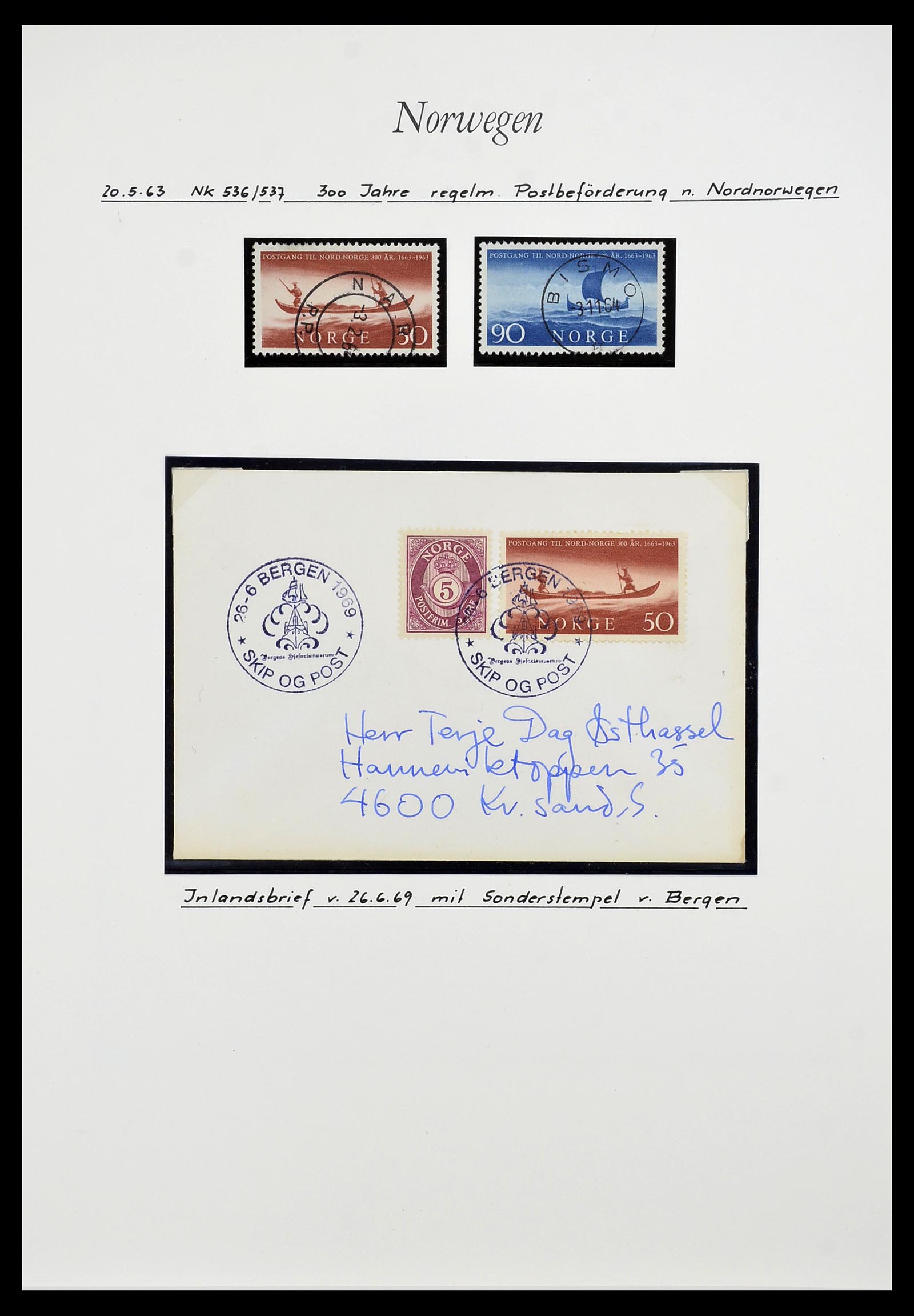 34188 010 - Postzegelverzameling 34188 Noorwegen 1962-2010.