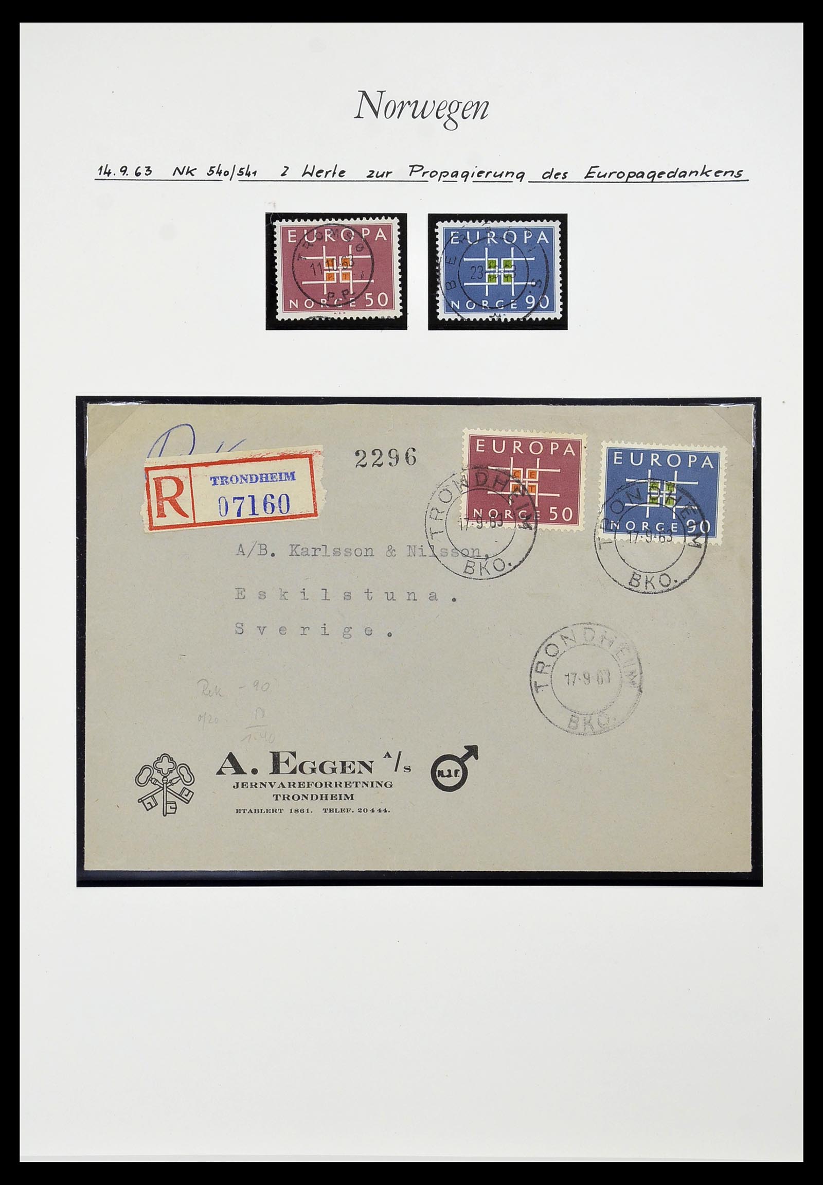 34188 012 - Postzegelverzameling 34188 Noorwegen 1962-2010.