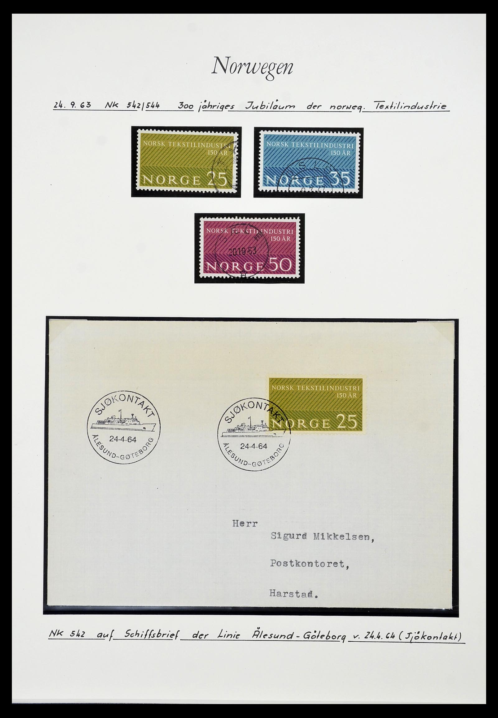 34188 013 - Postzegelverzameling 34188 Noorwegen 1962-2010.
