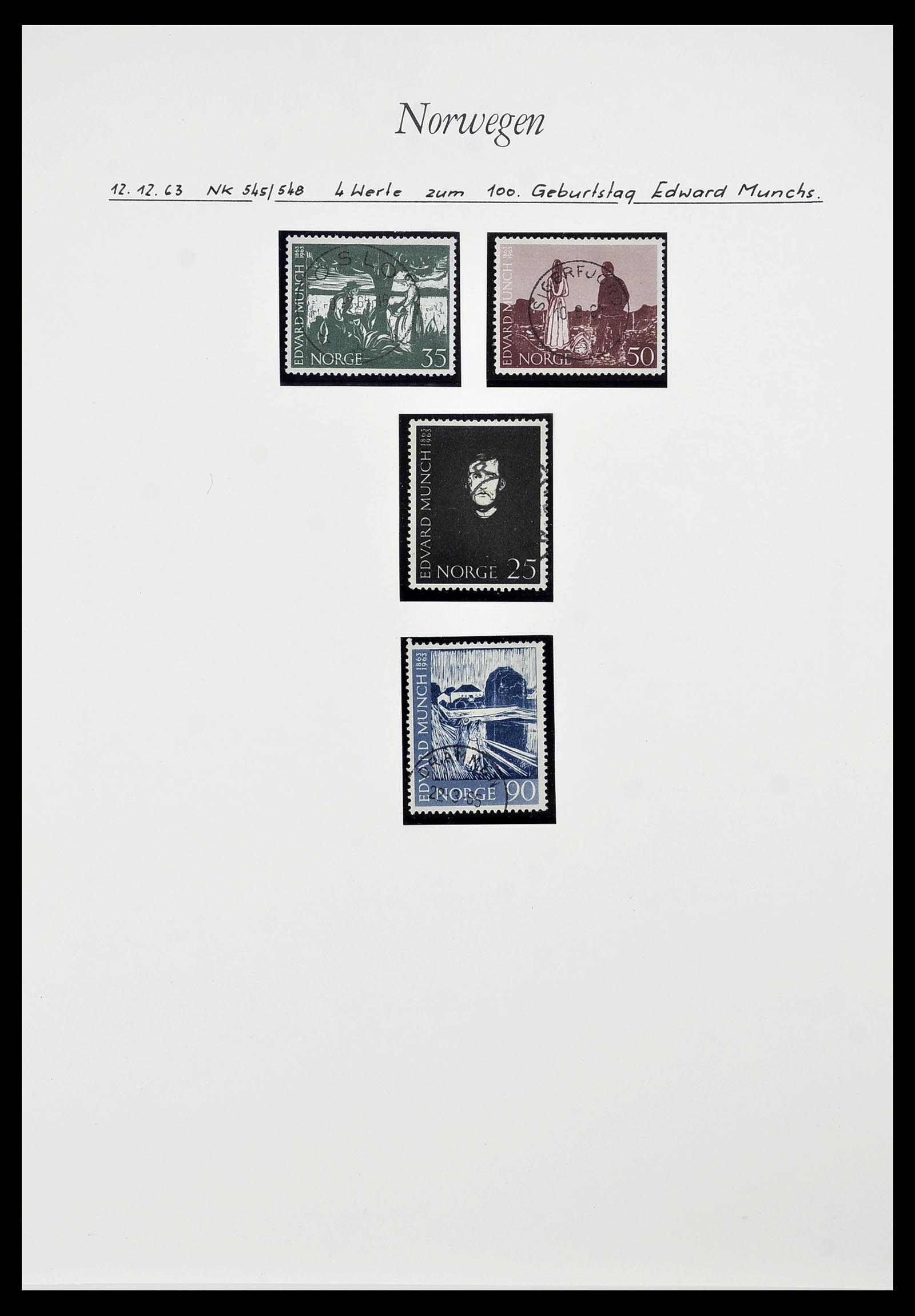 34188 014 - Postzegelverzameling 34188 Noorwegen 1962-2010.