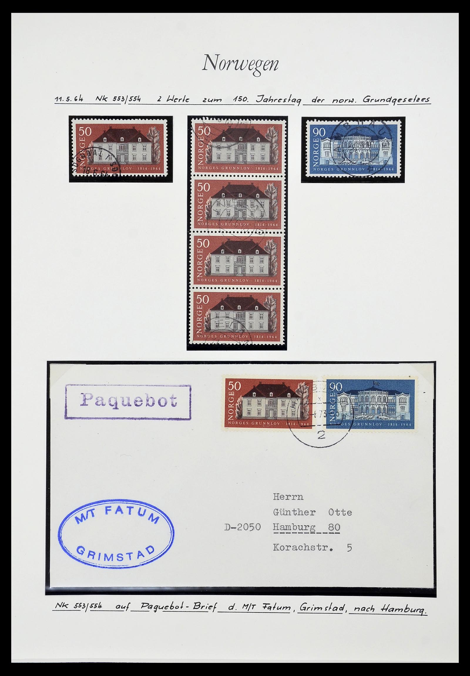 34188 017 - Postzegelverzameling 34188 Noorwegen 1962-2010.