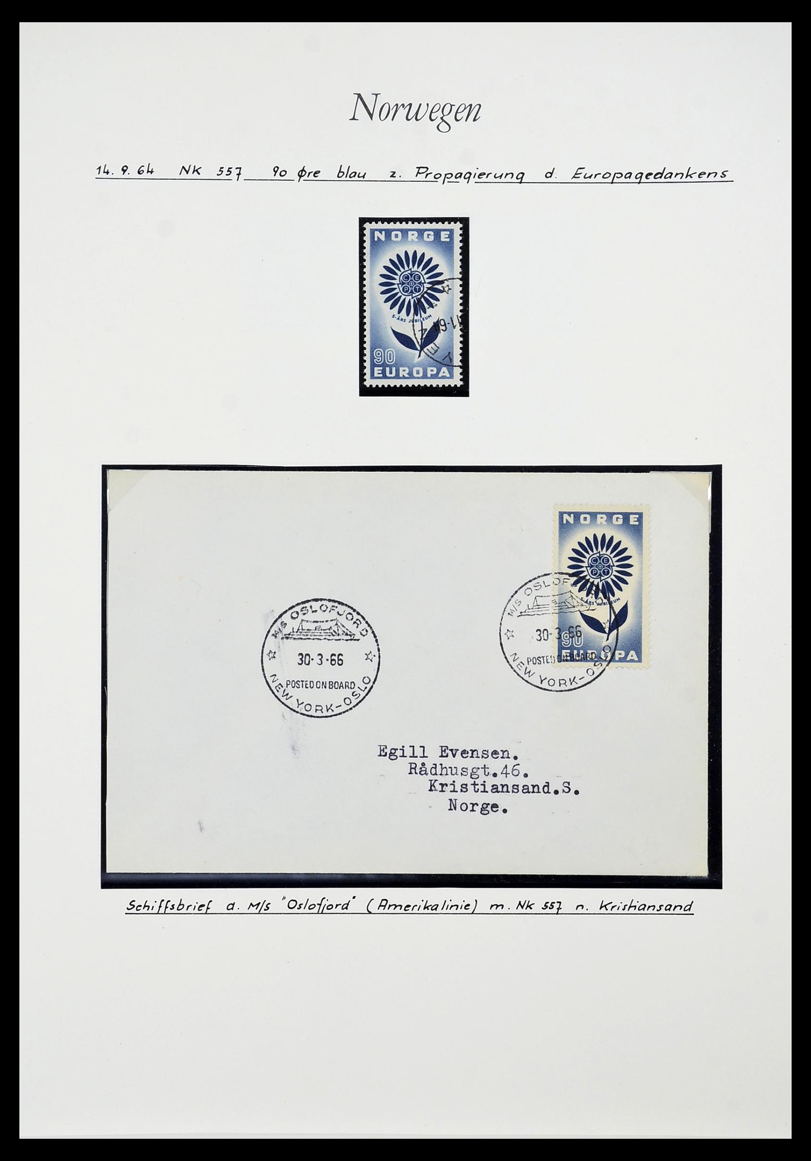 34188 019 - Postzegelverzameling 34188 Noorwegen 1962-2010.