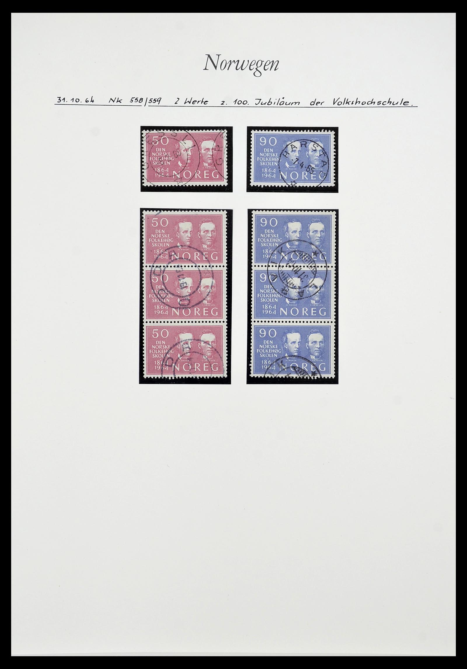 34188 020 - Postzegelverzameling 34188 Noorwegen 1962-2010.