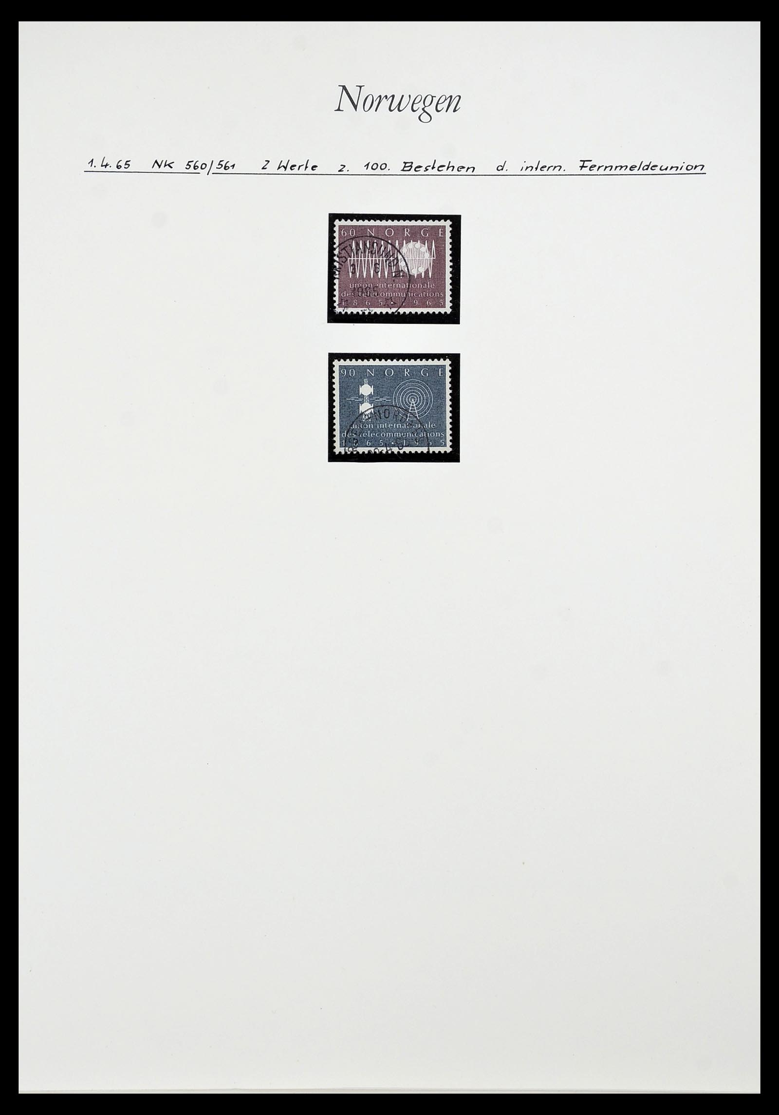 34188 021 - Postzegelverzameling 34188 Noorwegen 1962-2010.