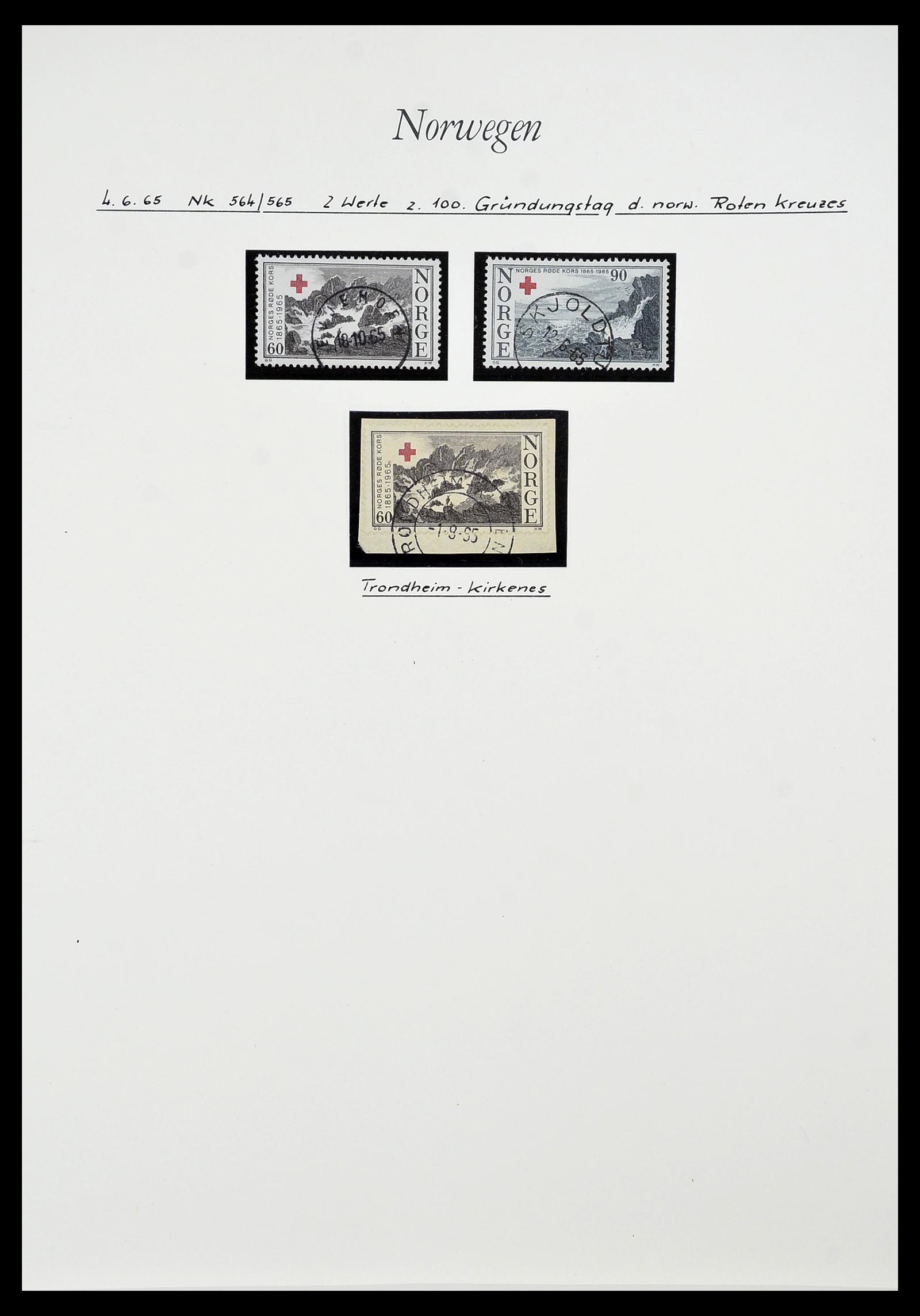 34188 023 - Postzegelverzameling 34188 Noorwegen 1962-2010.