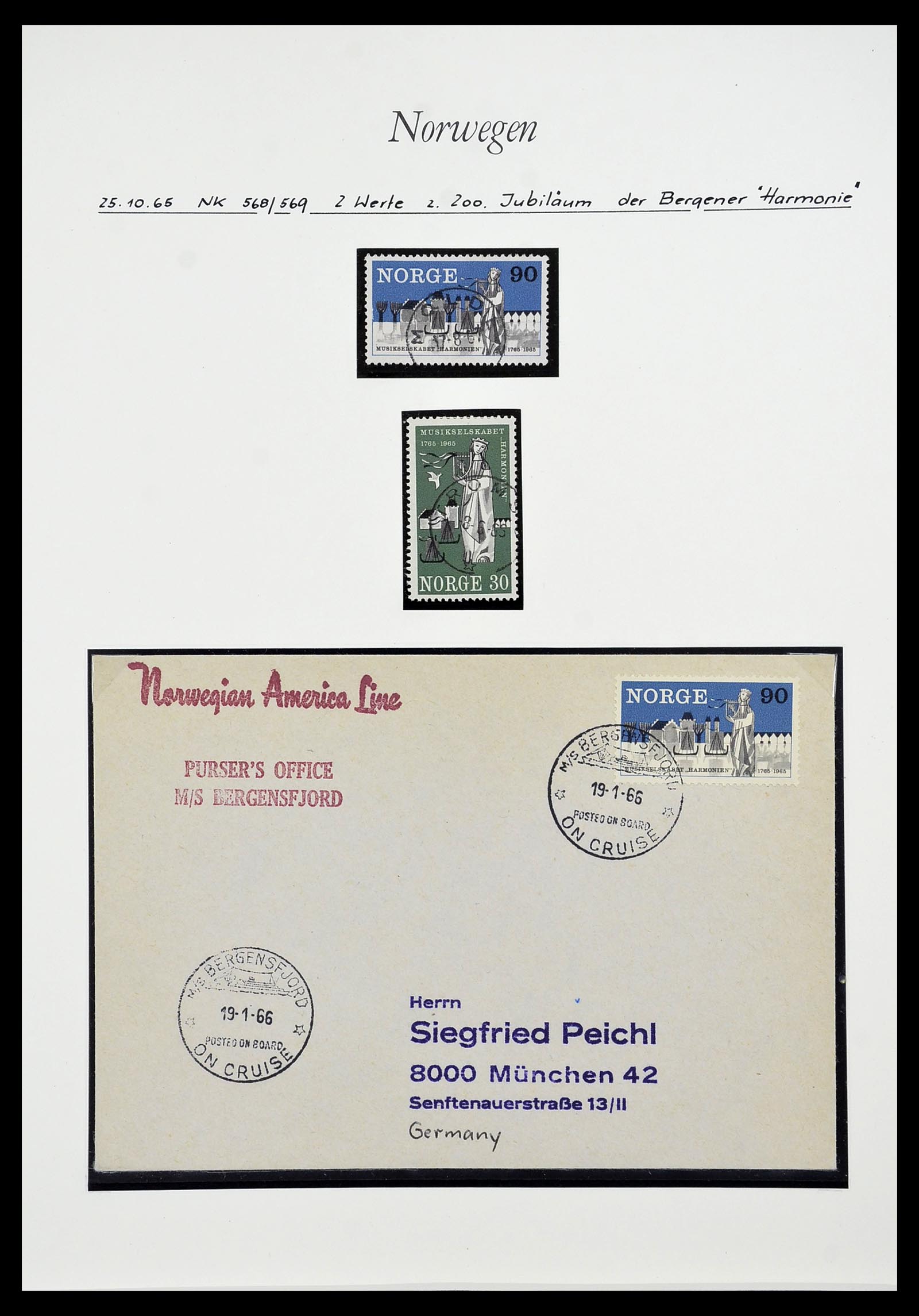 34188 025 - Postzegelverzameling 34188 Noorwegen 1962-2010.