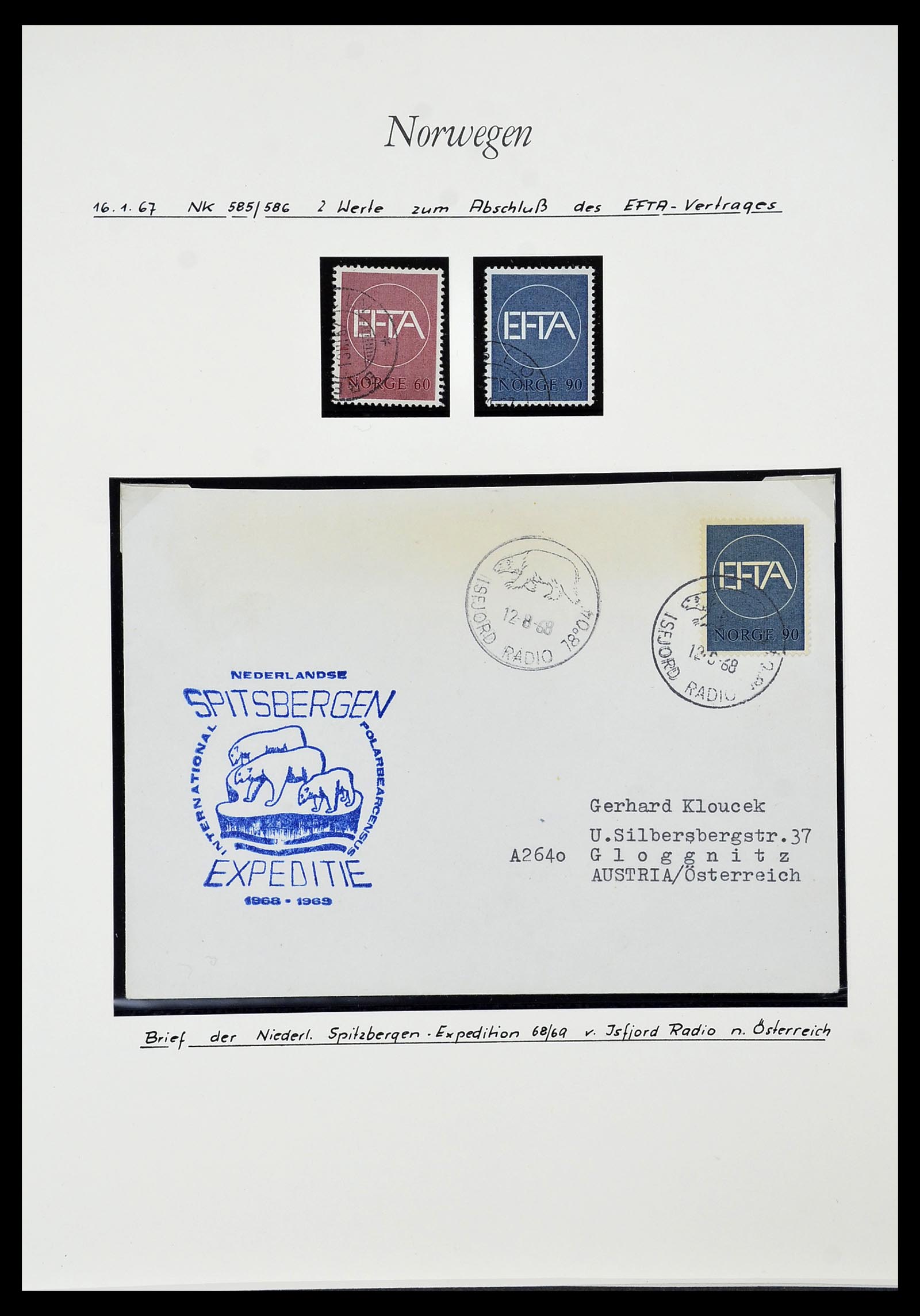 34188 033 - Postzegelverzameling 34188 Noorwegen 1962-2010.