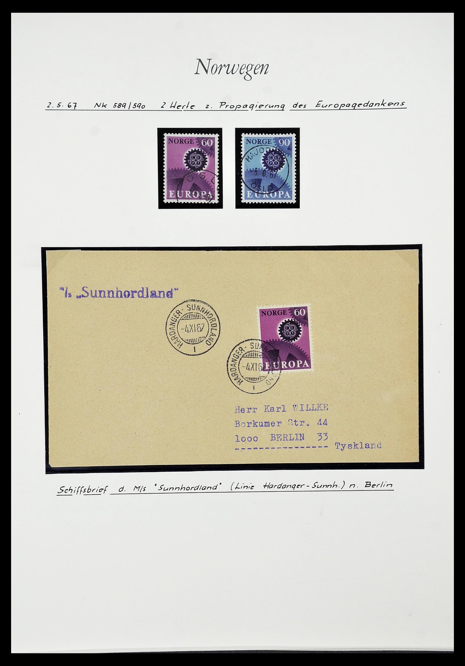 34188 035 - Postzegelverzameling 34188 Noorwegen 1962-2010.