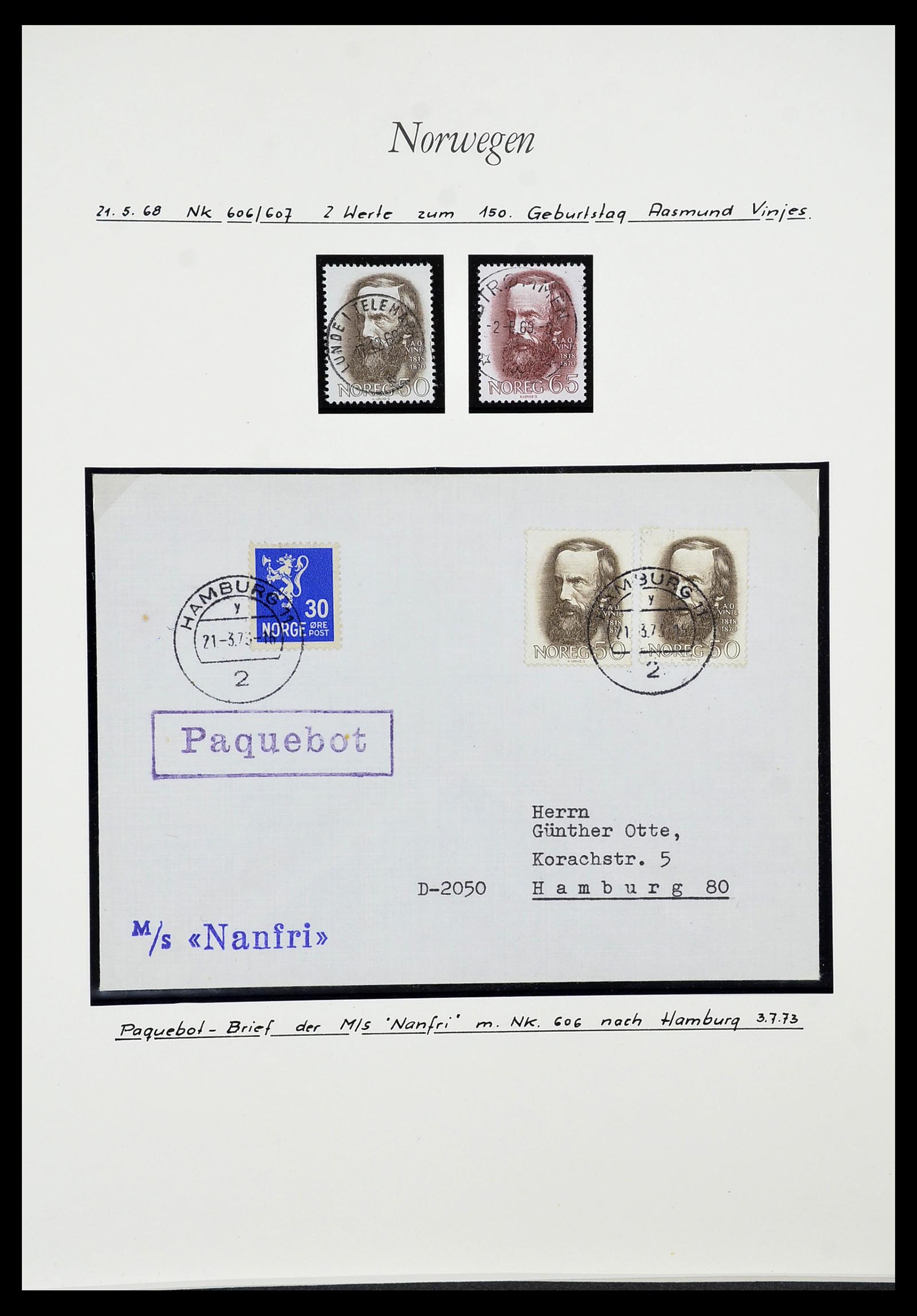 34188 040 - Postzegelverzameling 34188 Noorwegen 1962-2010.