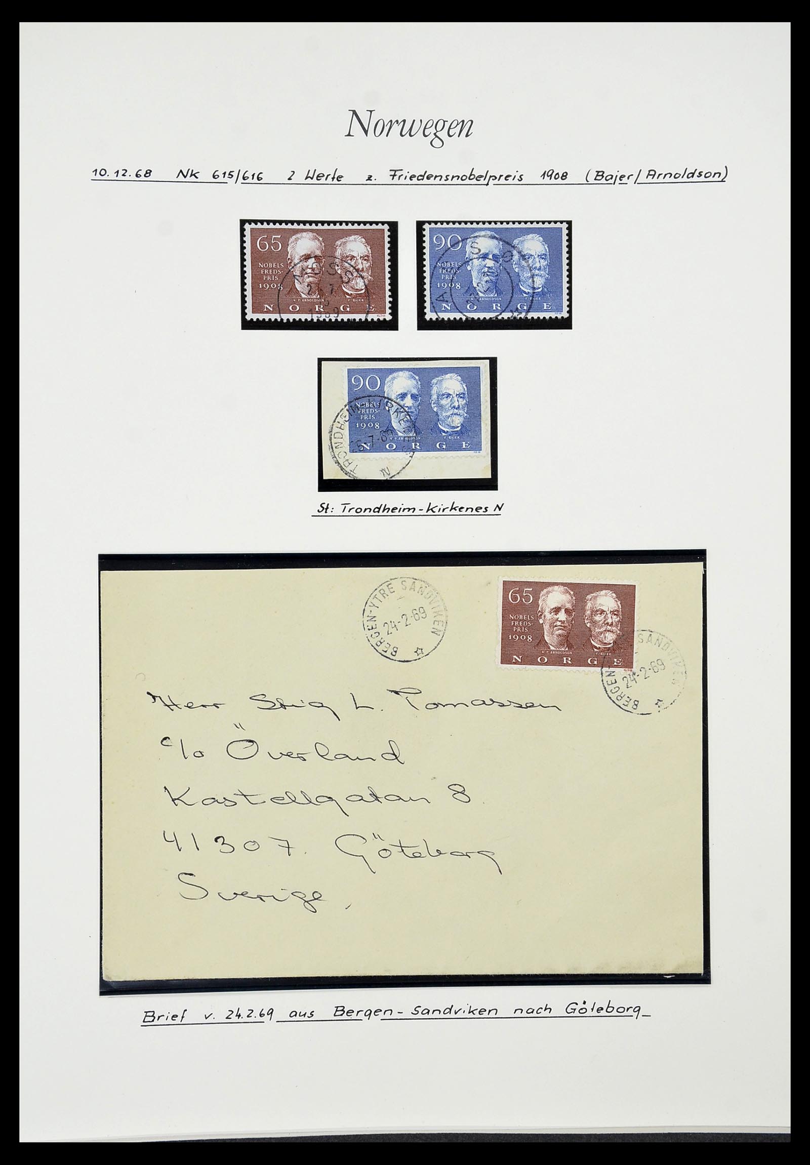 34188 043 - Postzegelverzameling 34188 Noorwegen 1962-2010.