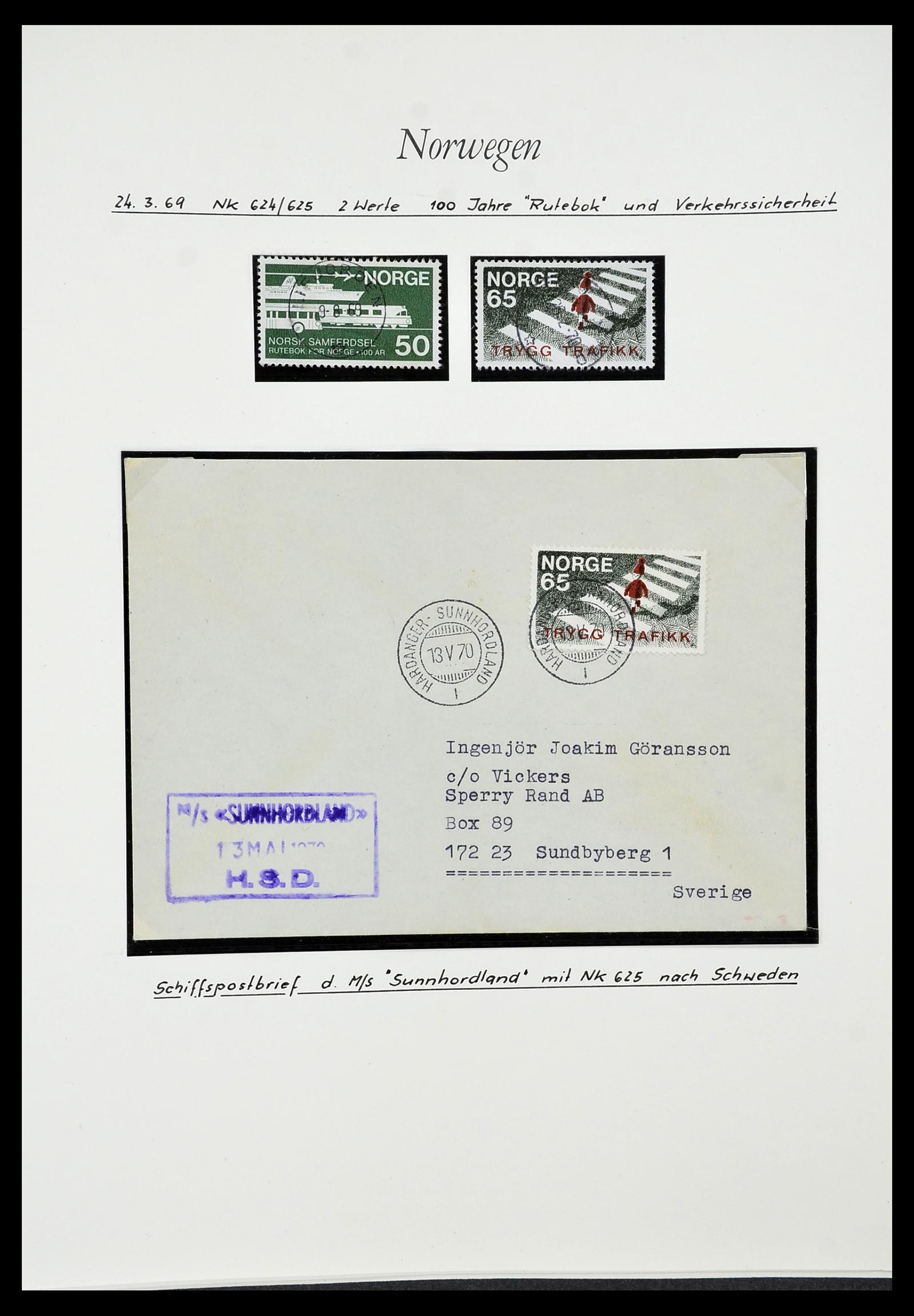 34188 046 - Postzegelverzameling 34188 Noorwegen 1962-2010.