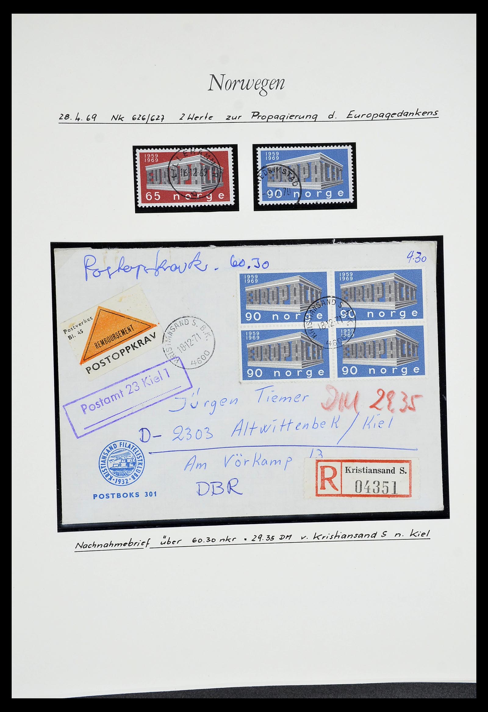 34188 047 - Postzegelverzameling 34188 Noorwegen 1962-2010.