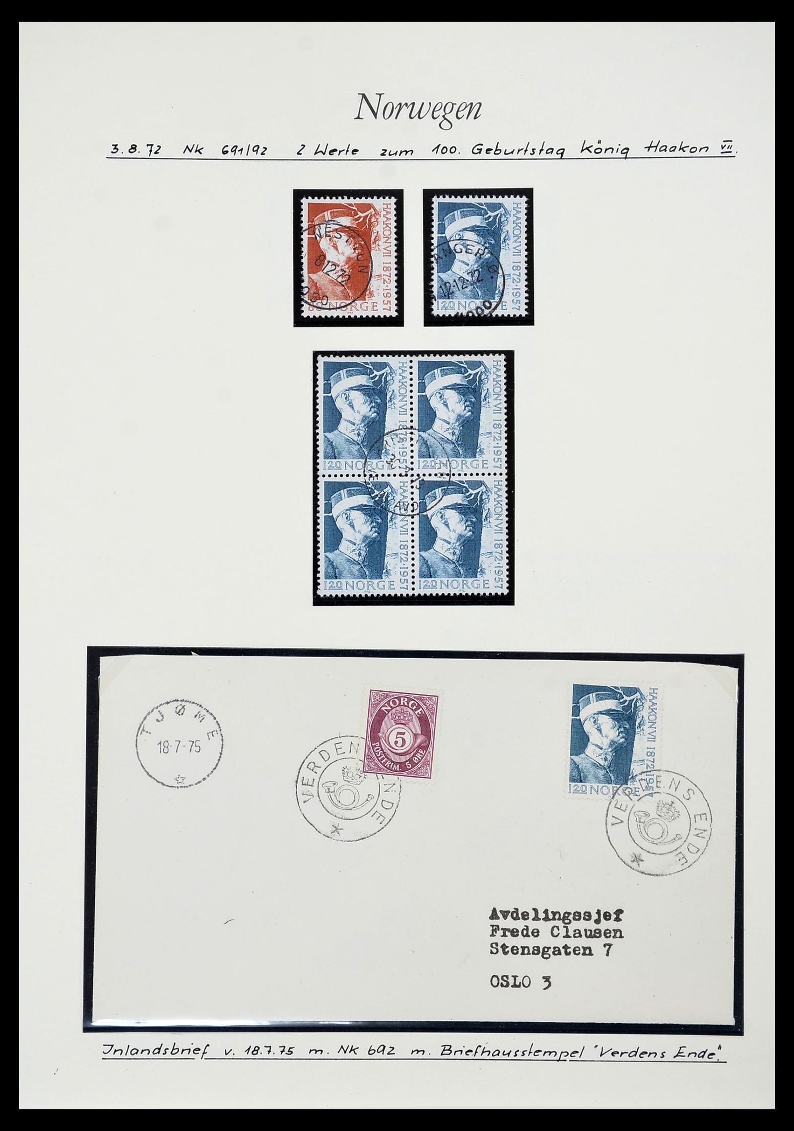 34188 074 - Stamp collection 34188 Norway 1962-2010.