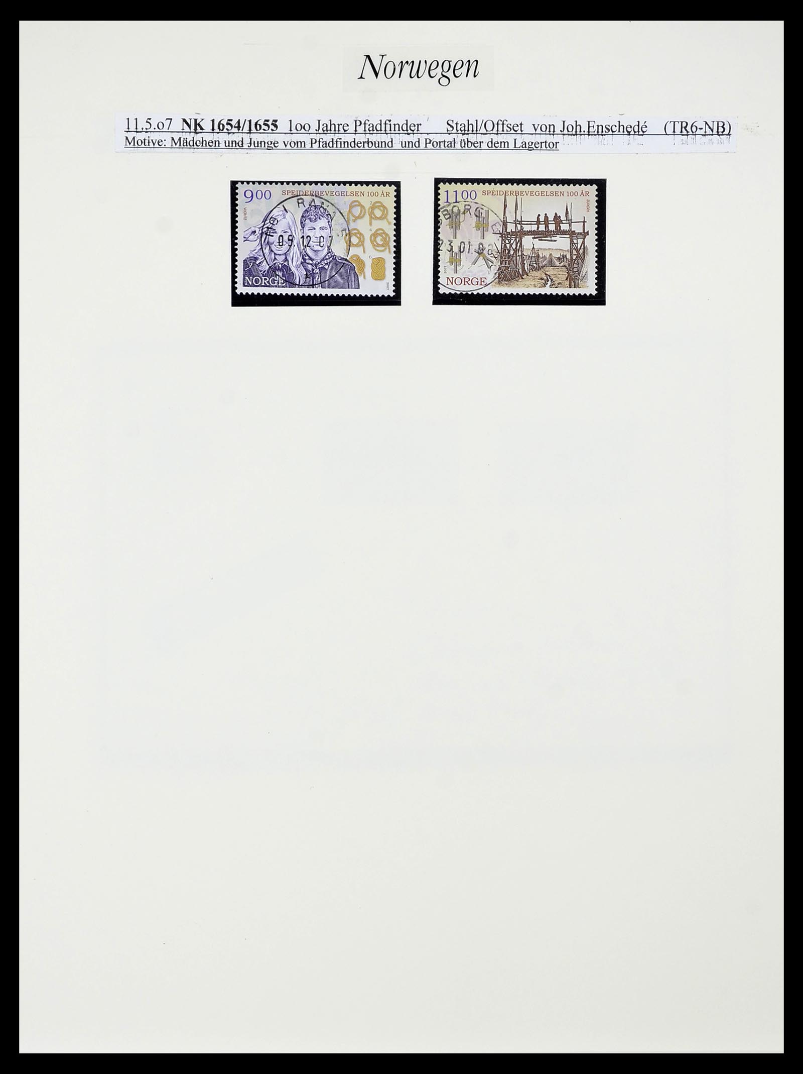 34188 501 - Stamp collection 34188 Norway 1962-2010.