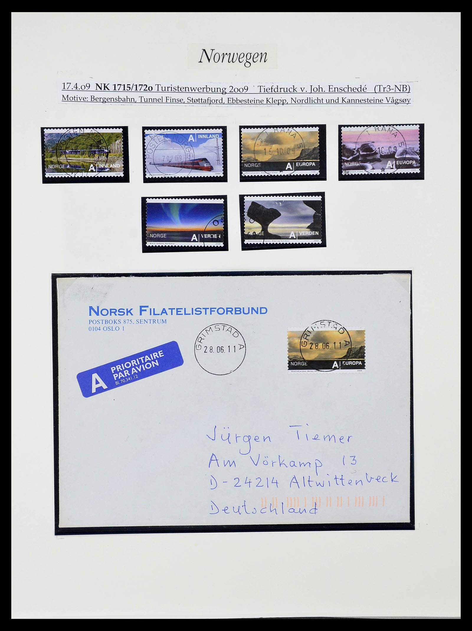 34188 529 - Stamp collection 34188 Norway 1962-2010.