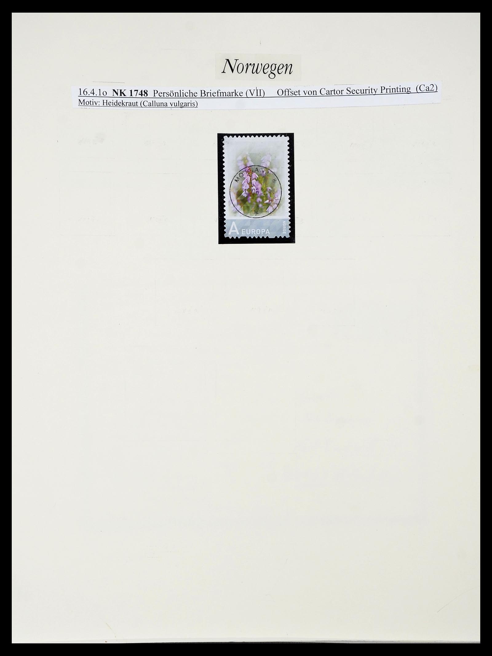 34188 544 - Postzegelverzameling 34188 Noorwegen 1962-2010.