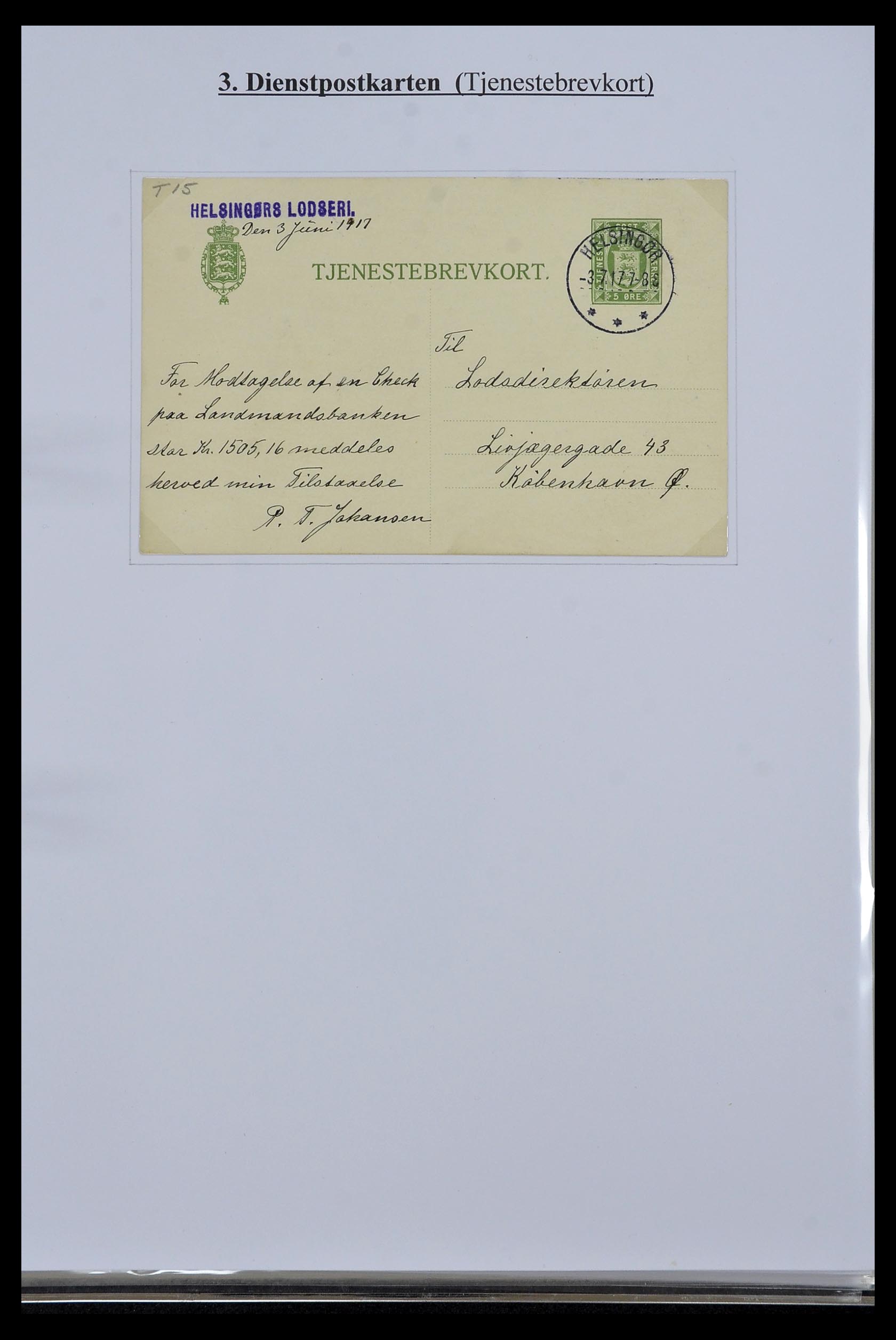 34189 063 - Postzegelverzameling 34189 Denemarken postwaardestukken 1871-2002.