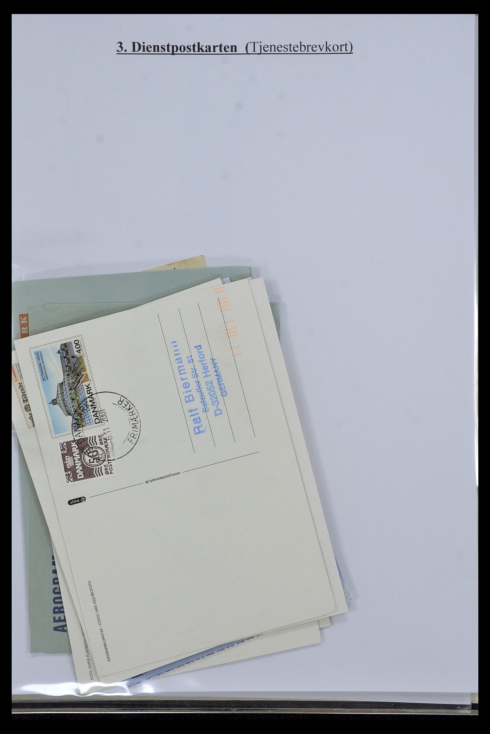 34189 064 - Stamp collection 34189 Denmark postal stationeries 1871-2002.