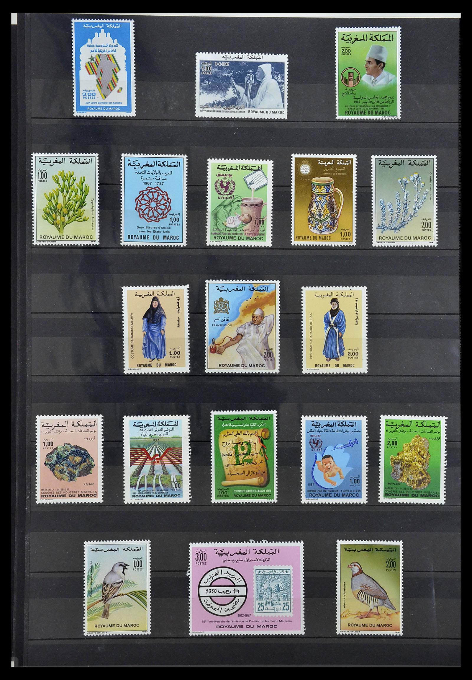34190 0015 - Postzegelverzameling 34190 Franse koloniën in Afrika 1885-1998.