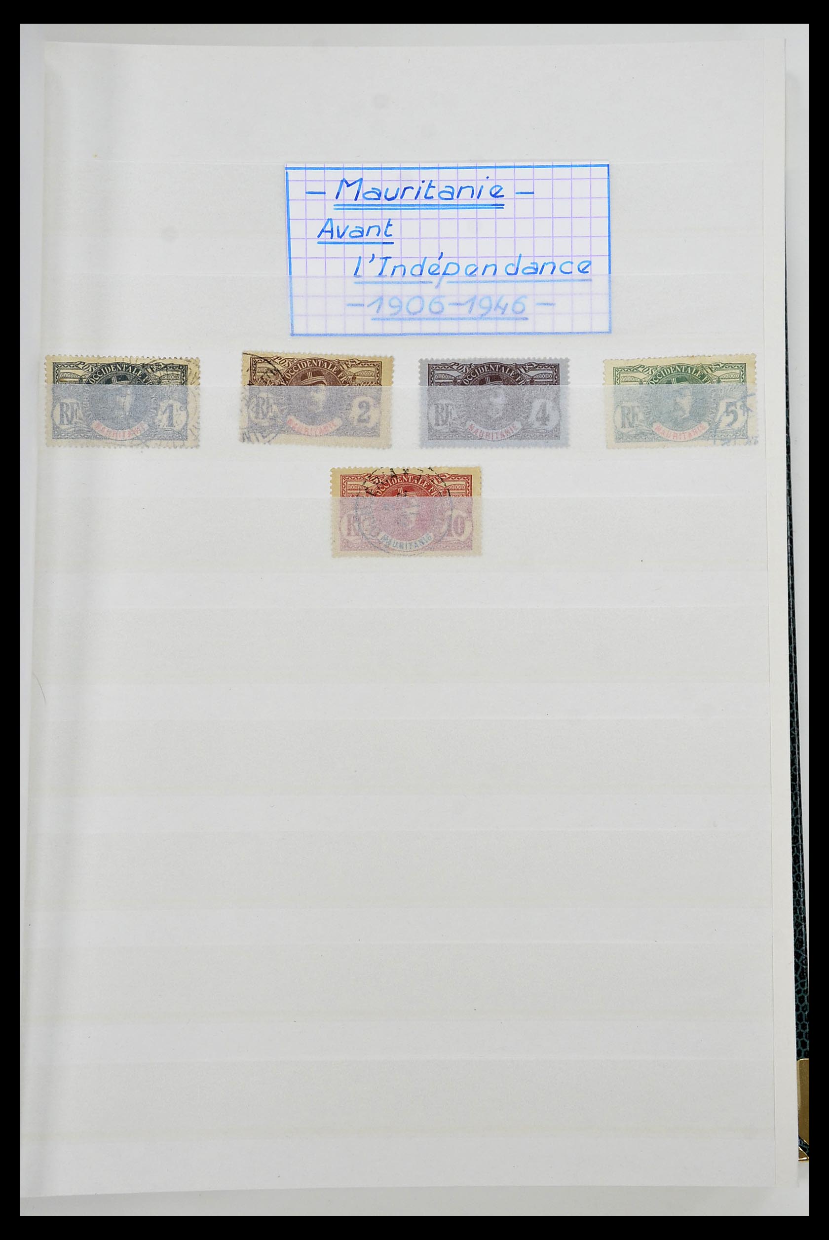 34190 0046 - Postzegelverzameling 34190 Franse koloniën in Afrika 1885-1998.