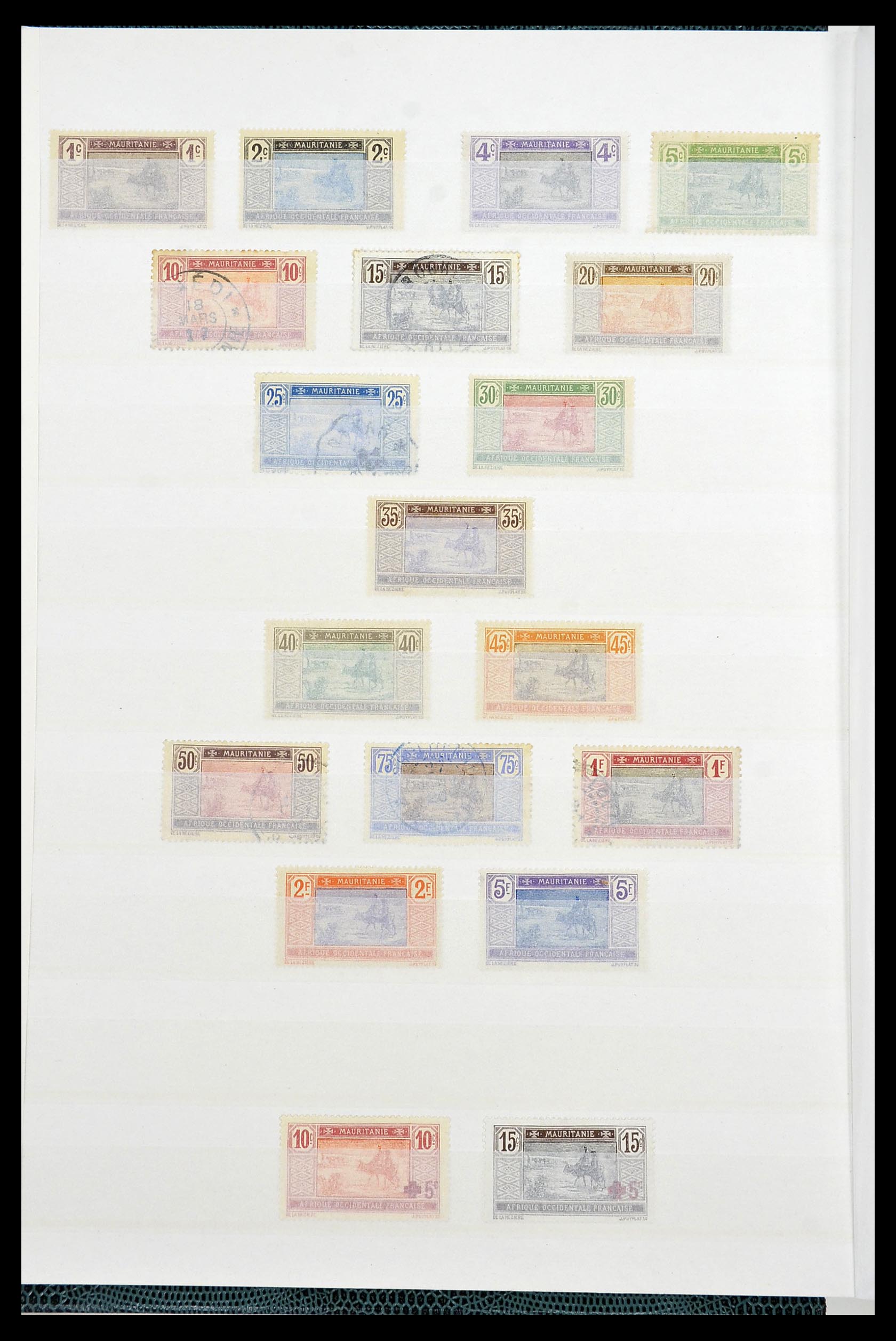 34190 0047 - Postzegelverzameling 34190 Franse koloniën in Afrika 1885-1998.