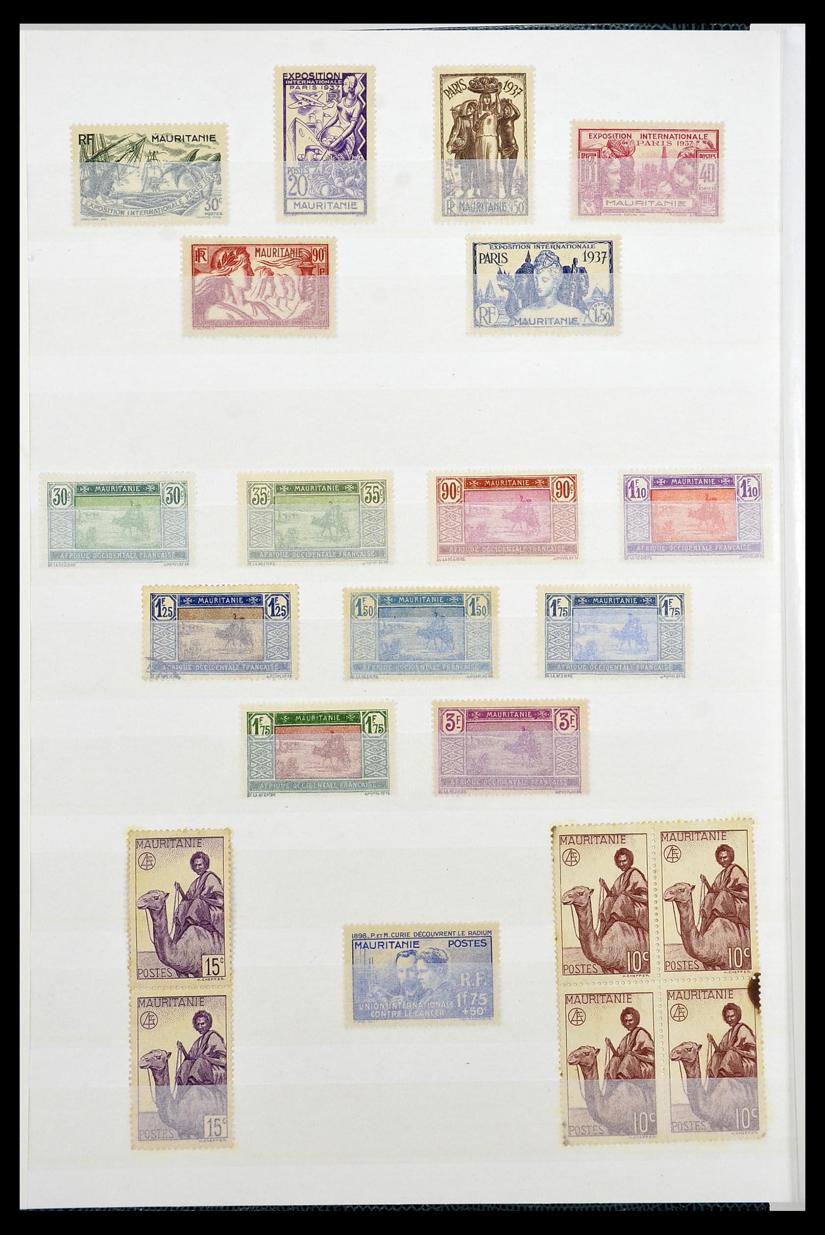 34190 0049 - Postzegelverzameling 34190 Franse koloniën in Afrika 1885-1998.