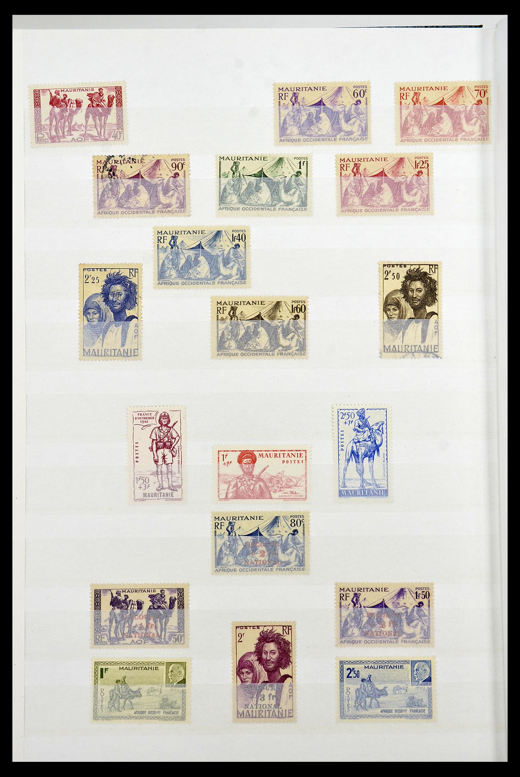 34190 0051 - Postzegelverzameling 34190 Franse koloniën in Afrika 1885-1998.