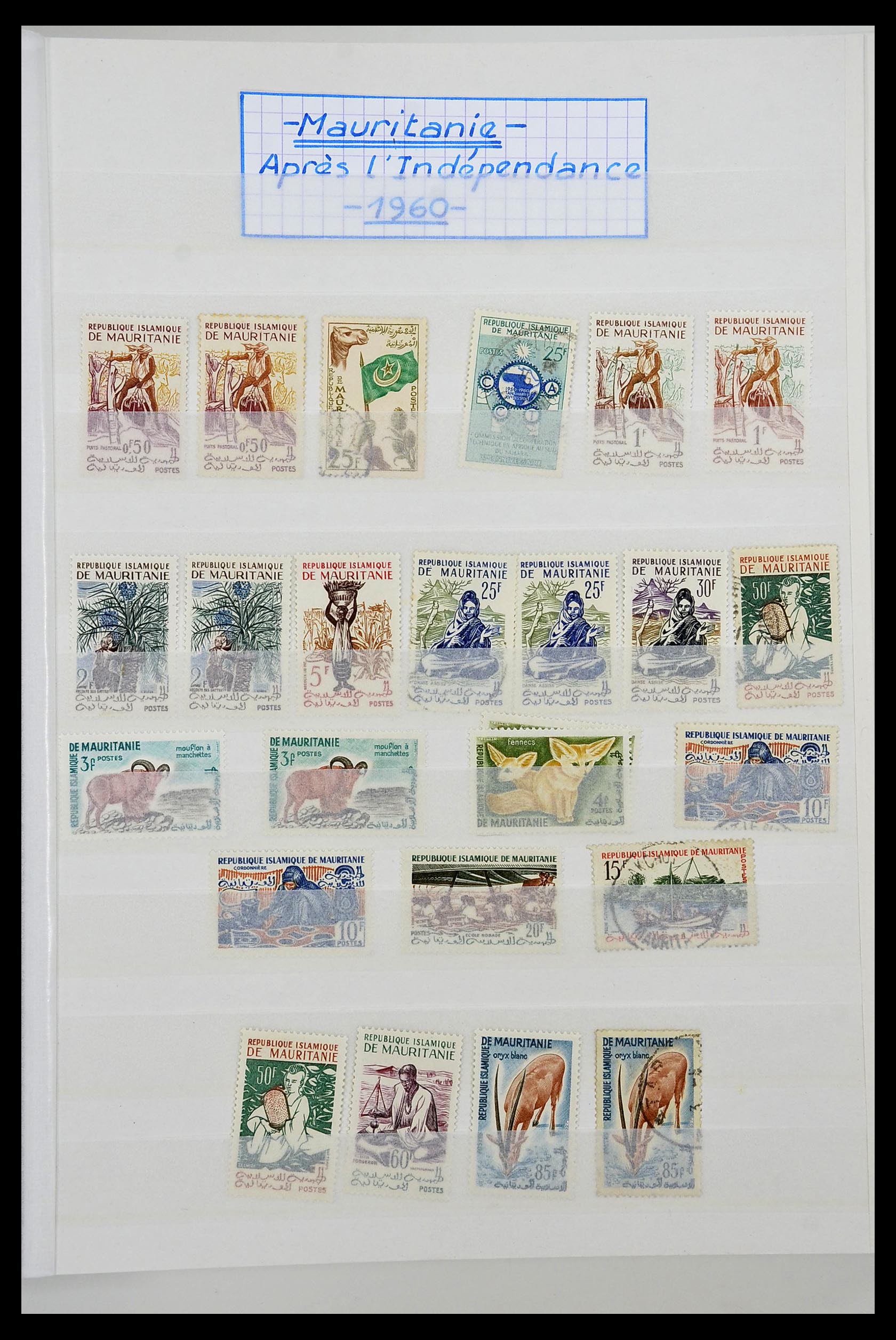 34190 0056 - Postzegelverzameling 34190 Franse koloniën in Afrika 1885-1998.
