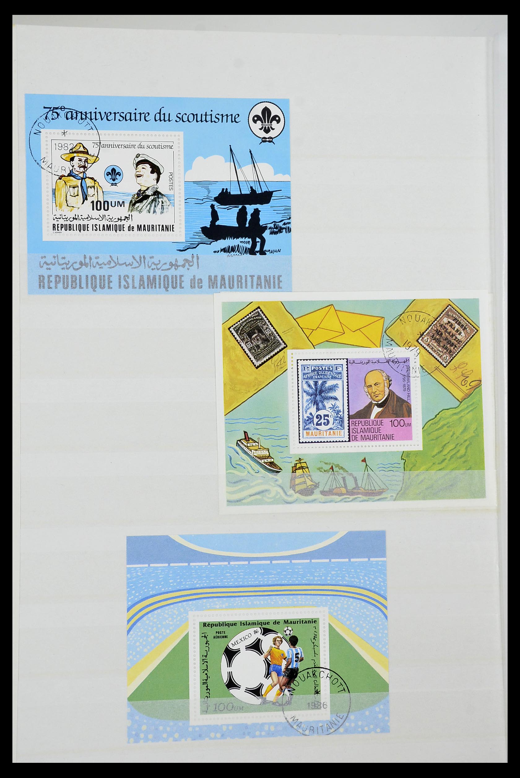 34190 0101 - Postzegelverzameling 34190 Franse koloniën in Afrika 1885-1998.