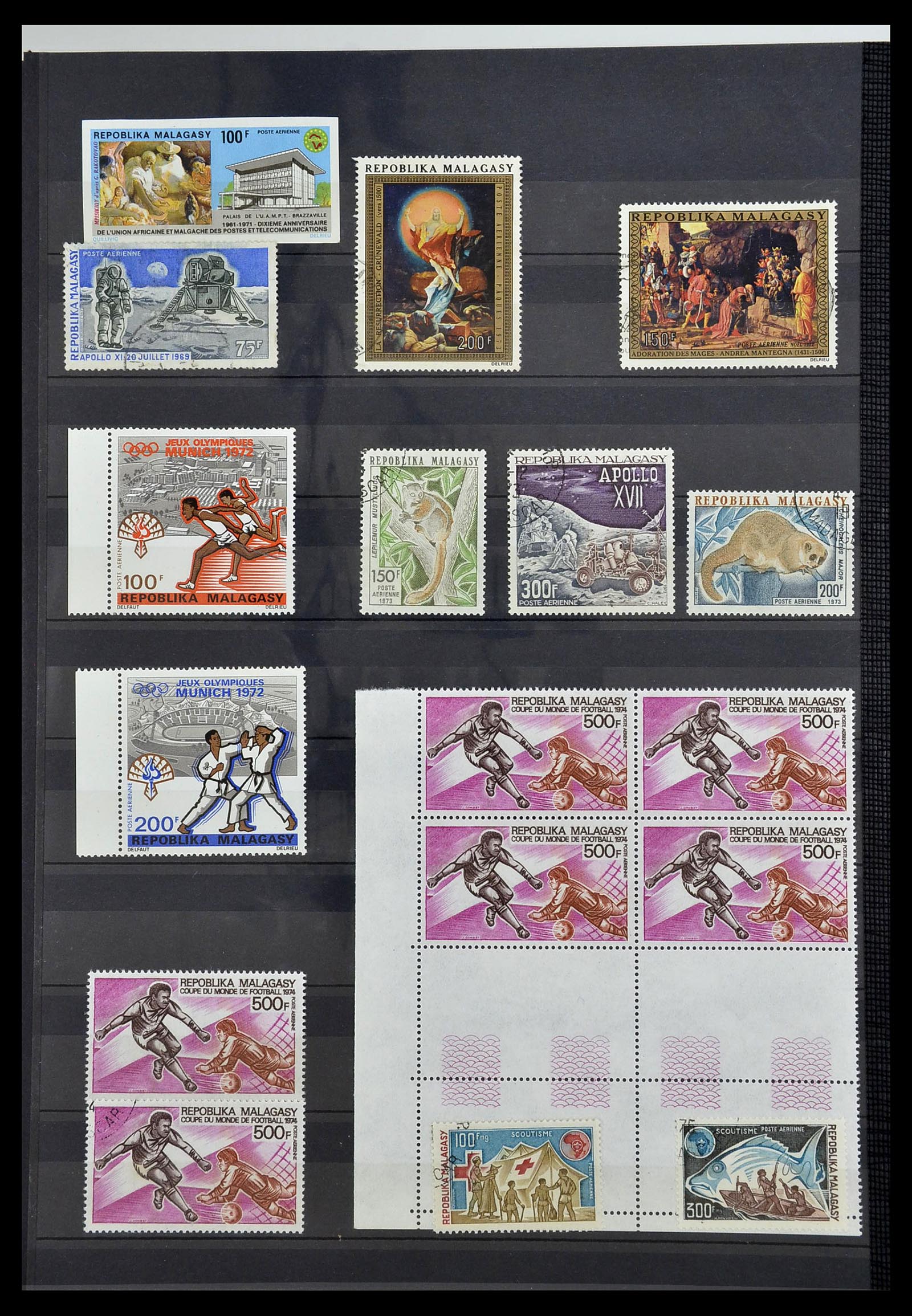 34190 1001 - Stamp collection 34190 French colonies in Africa 1885-1998.