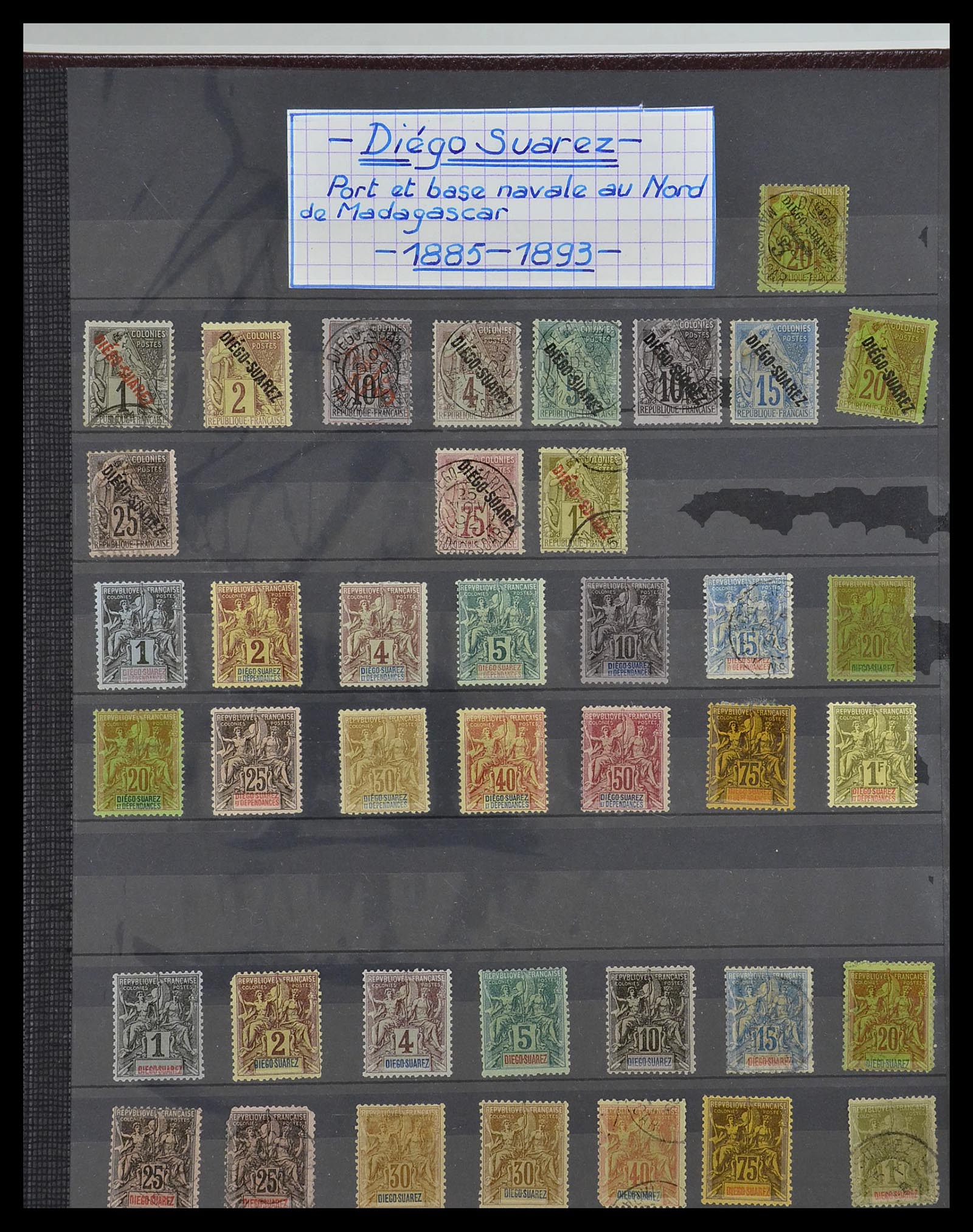 34190 1008 - Postzegelverzameling 34190 Franse koloniën in Afrika 1885-1998.