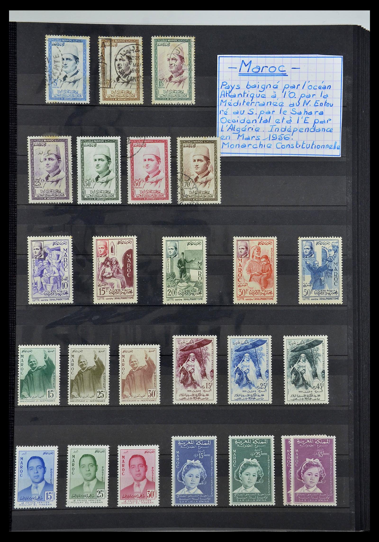 34190 1040 - Postzegelverzameling 34190 Franse koloniën in Afrika 1885-1998.