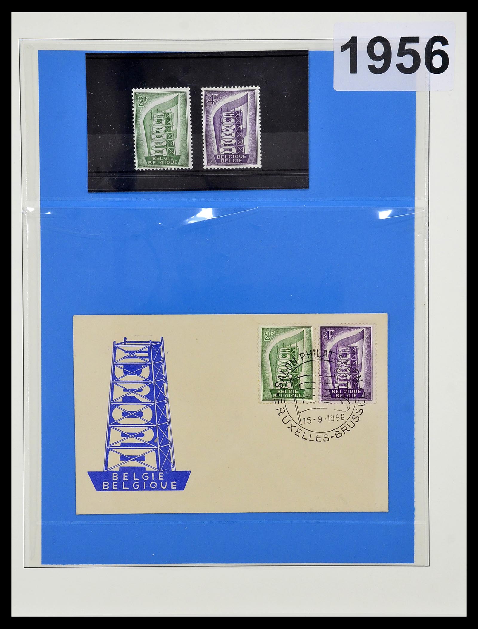 34191 001 - Postzegelverzameling 34191 Europa CEPT 1956-2008.