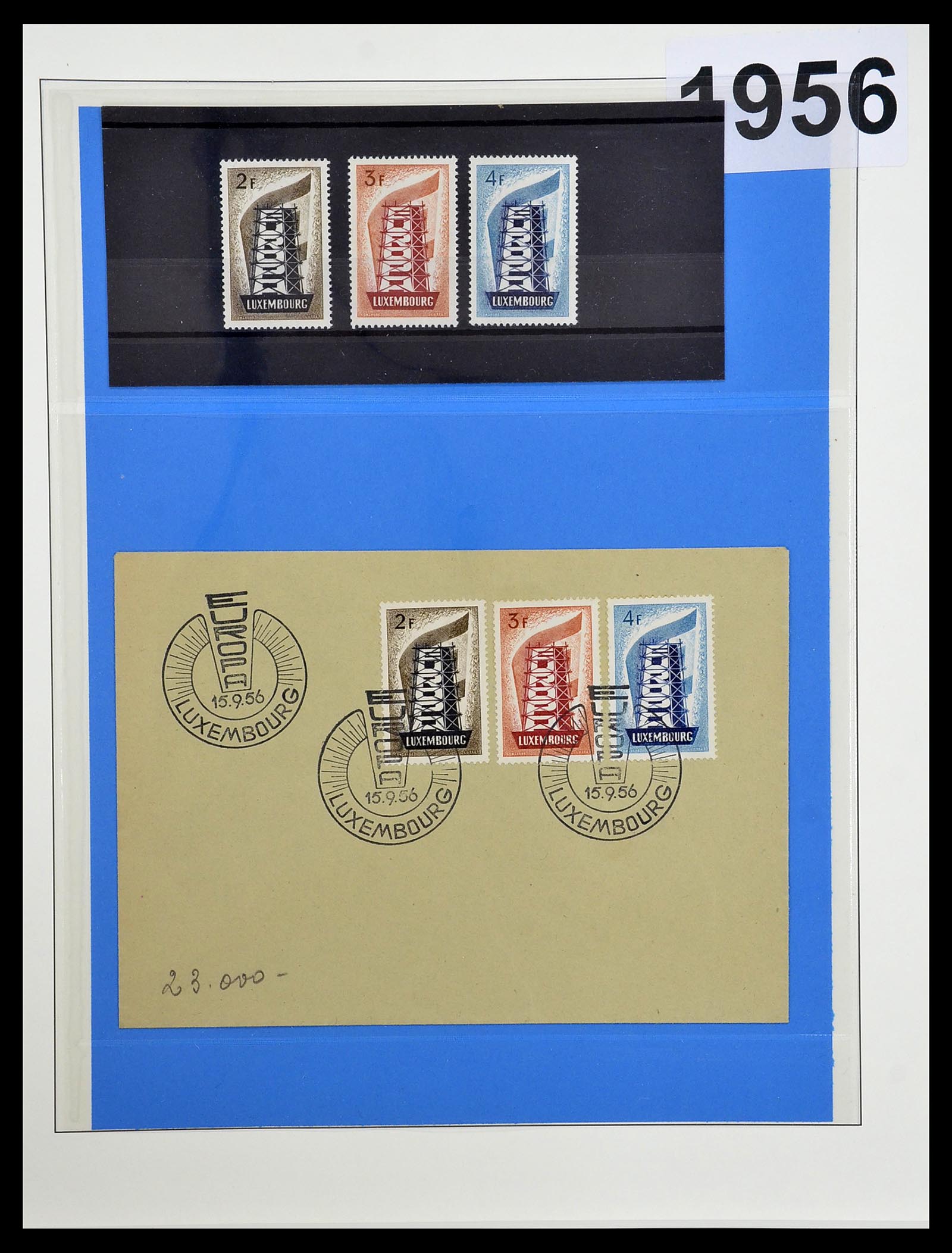 34191 002 - Postzegelverzameling 34191 Europa CEPT 1956-2008.