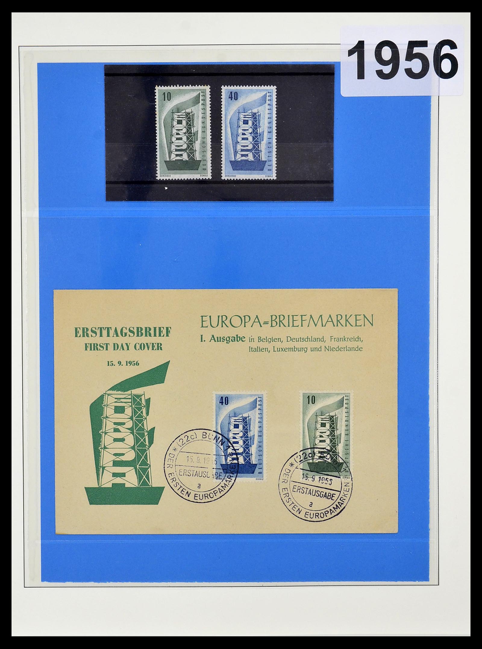 34191 004 - Postzegelverzameling 34191 Europa CEPT 1956-2008.