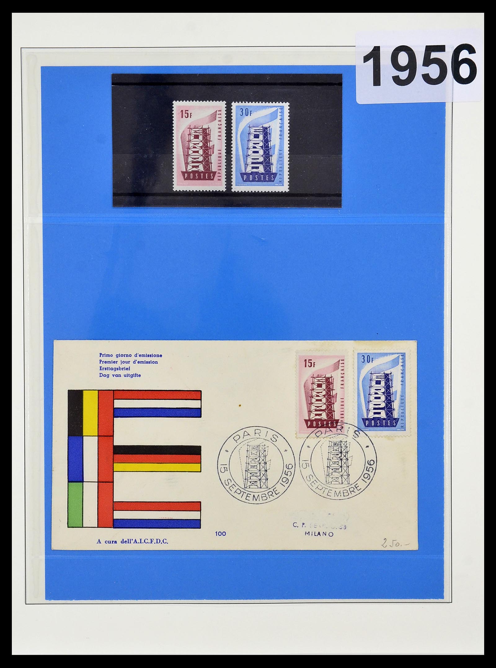 34191 005 - Postzegelverzameling 34191 Europa CEPT 1956-2008.