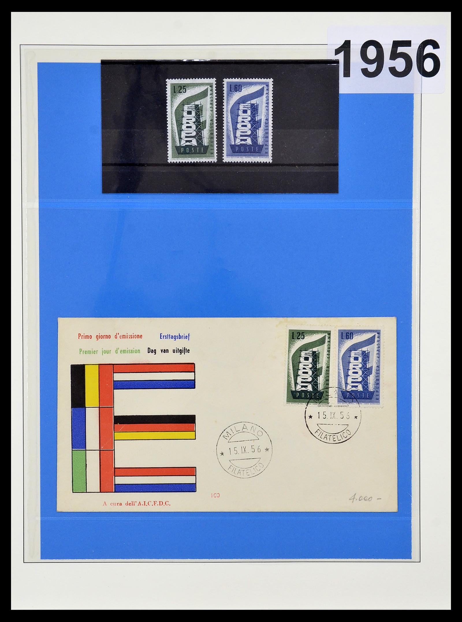 34191 006 - Postzegelverzameling 34191 Europa CEPT 1956-2008.