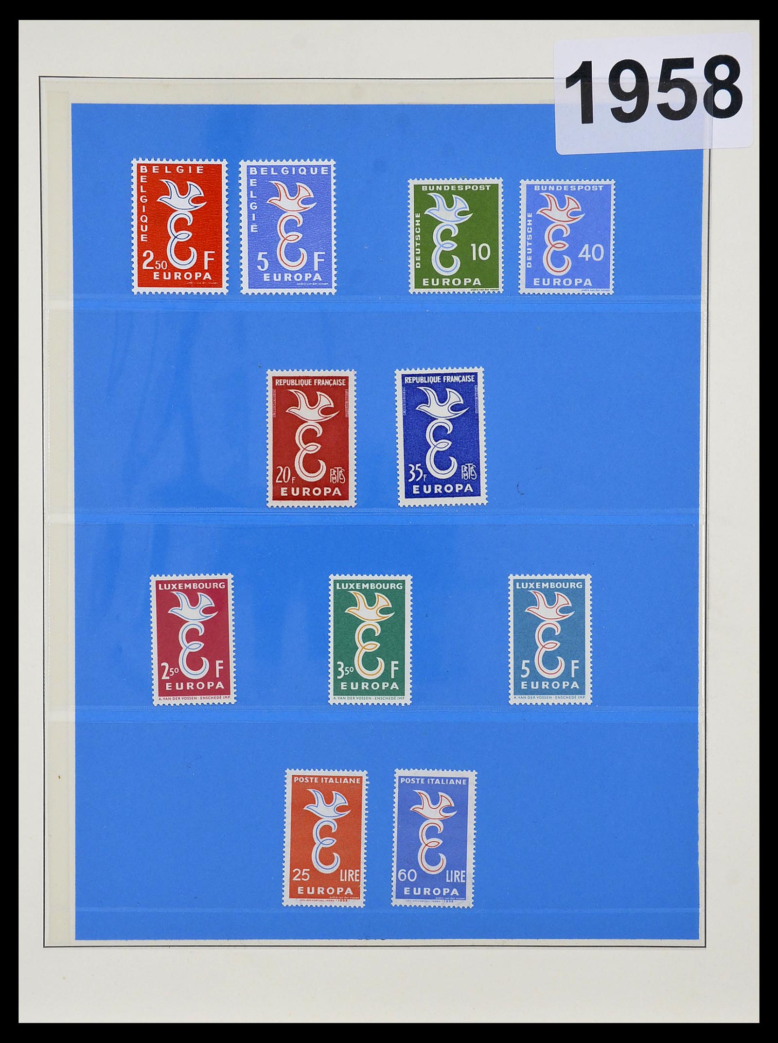 34191 009 - Postzegelverzameling 34191 Europa CEPT 1956-2008.