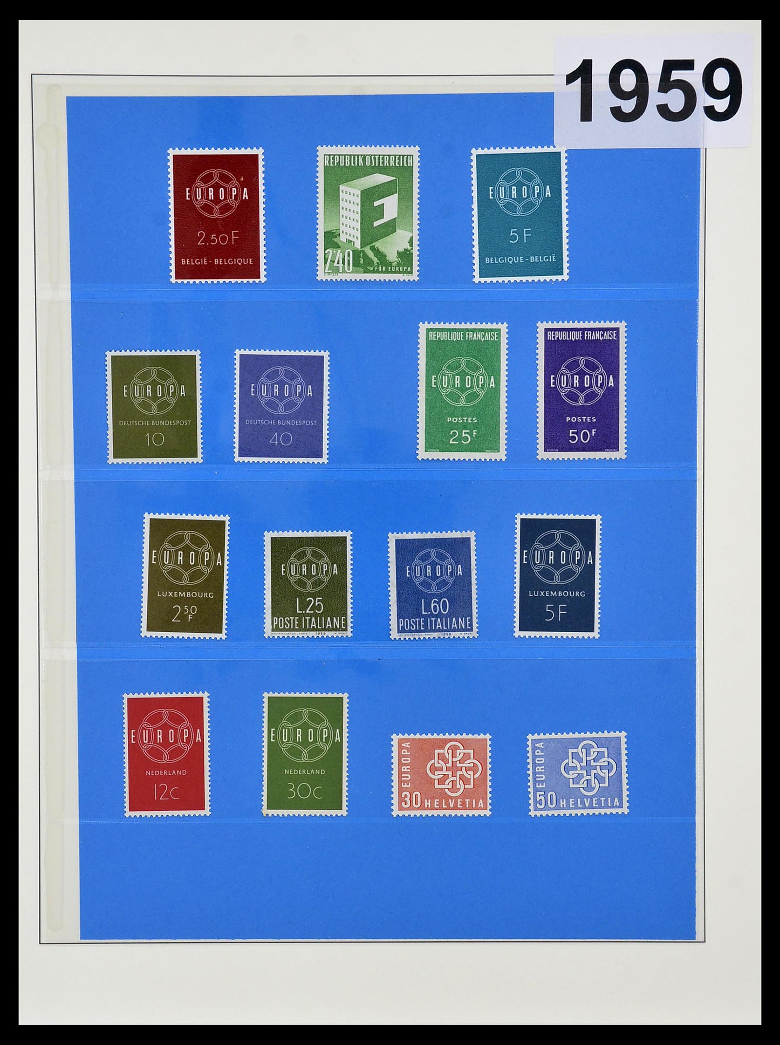 34191 011 - Postzegelverzameling 34191 Europa CEPT 1956-2008.
