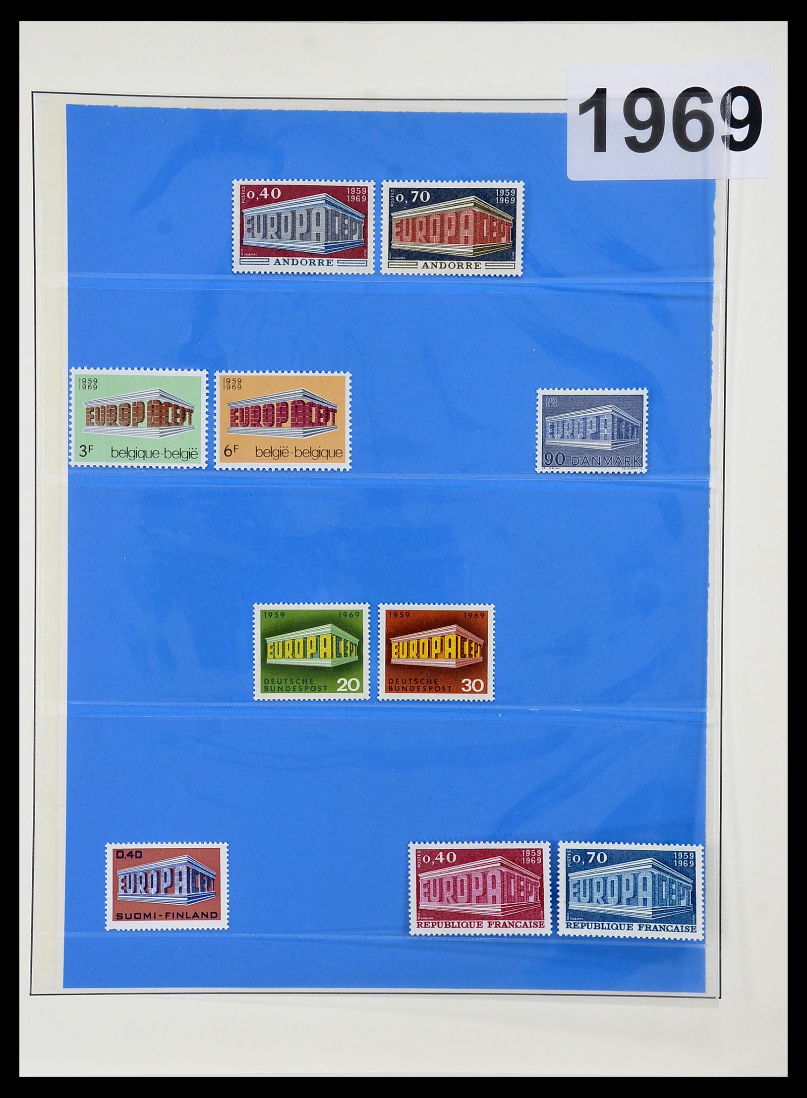 34191 043 - Postzegelverzameling 34191 Europa CEPT 1956-2008.