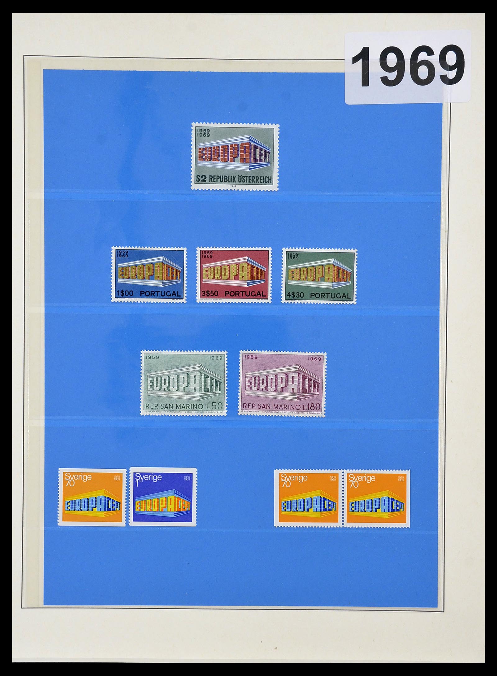 34191 046 - Postzegelverzameling 34191 Europa CEPT 1956-2008.