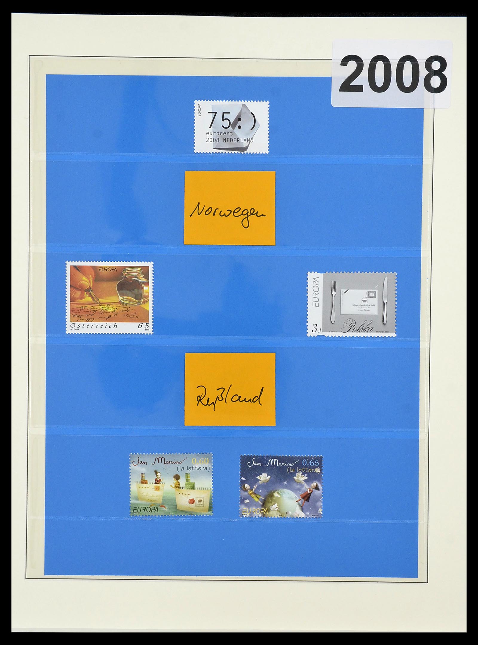 34191 573 - Postzegelverzameling 34191 Europa CEPT 1956-2008.