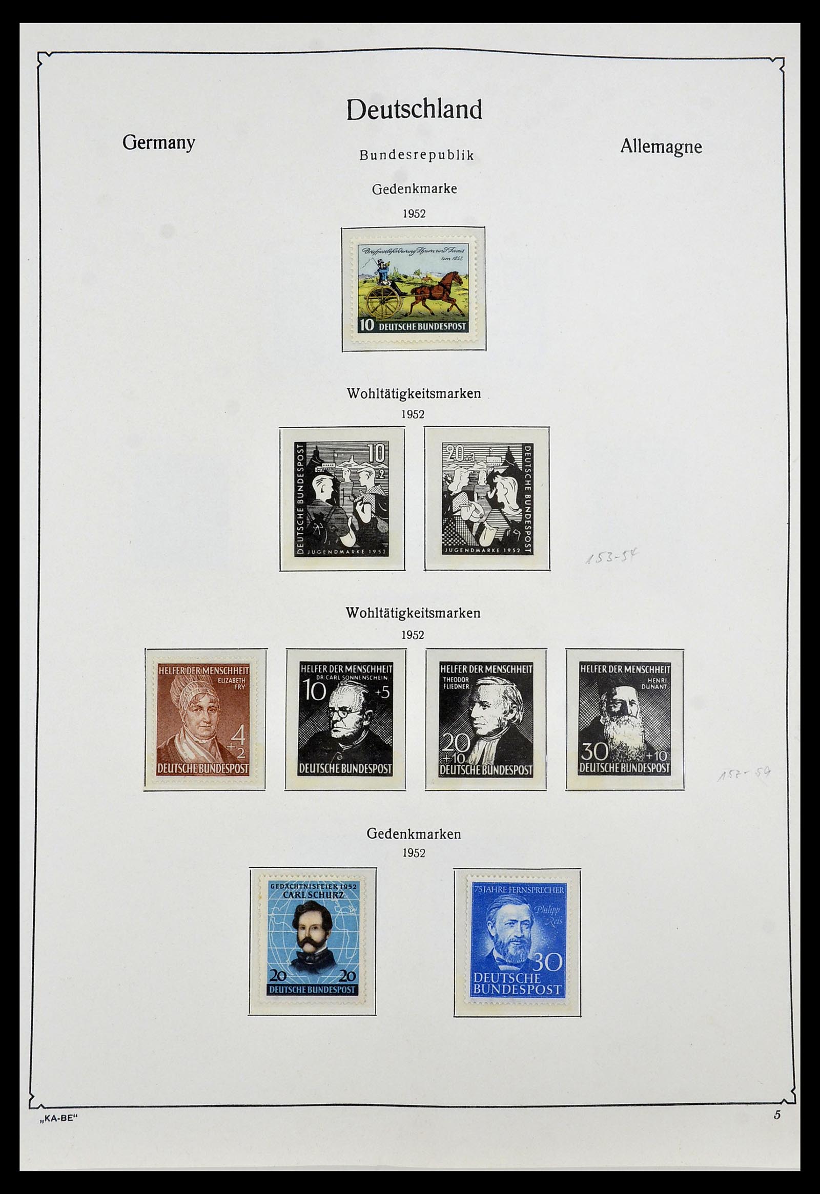 34192 004 - Postzegelverzameling 34192 Bundespost 1949-1975.