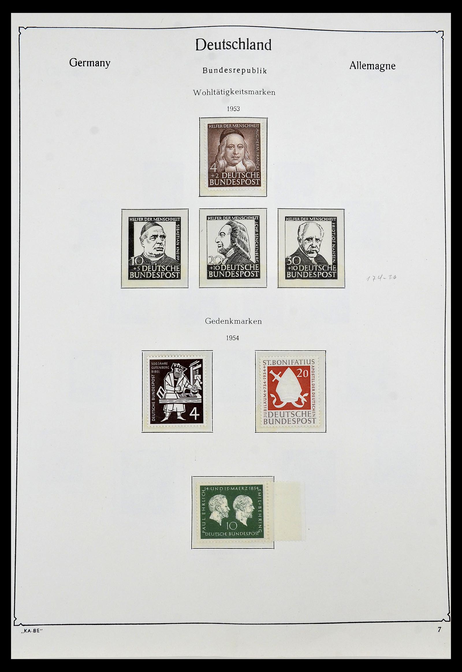 34192 006 - Stamp collection 34192 Bundespost 1949-1975.