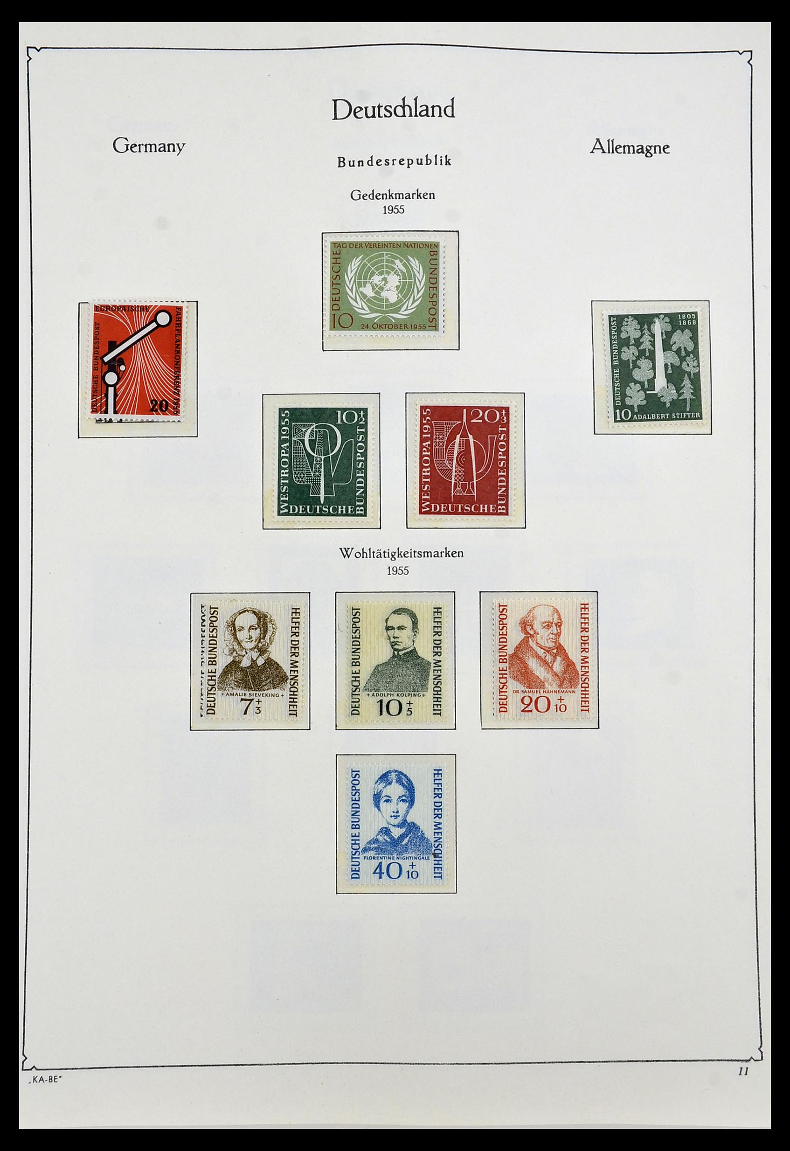 34192 010 - Stamp collection 34192 Bundespost 1949-1975.