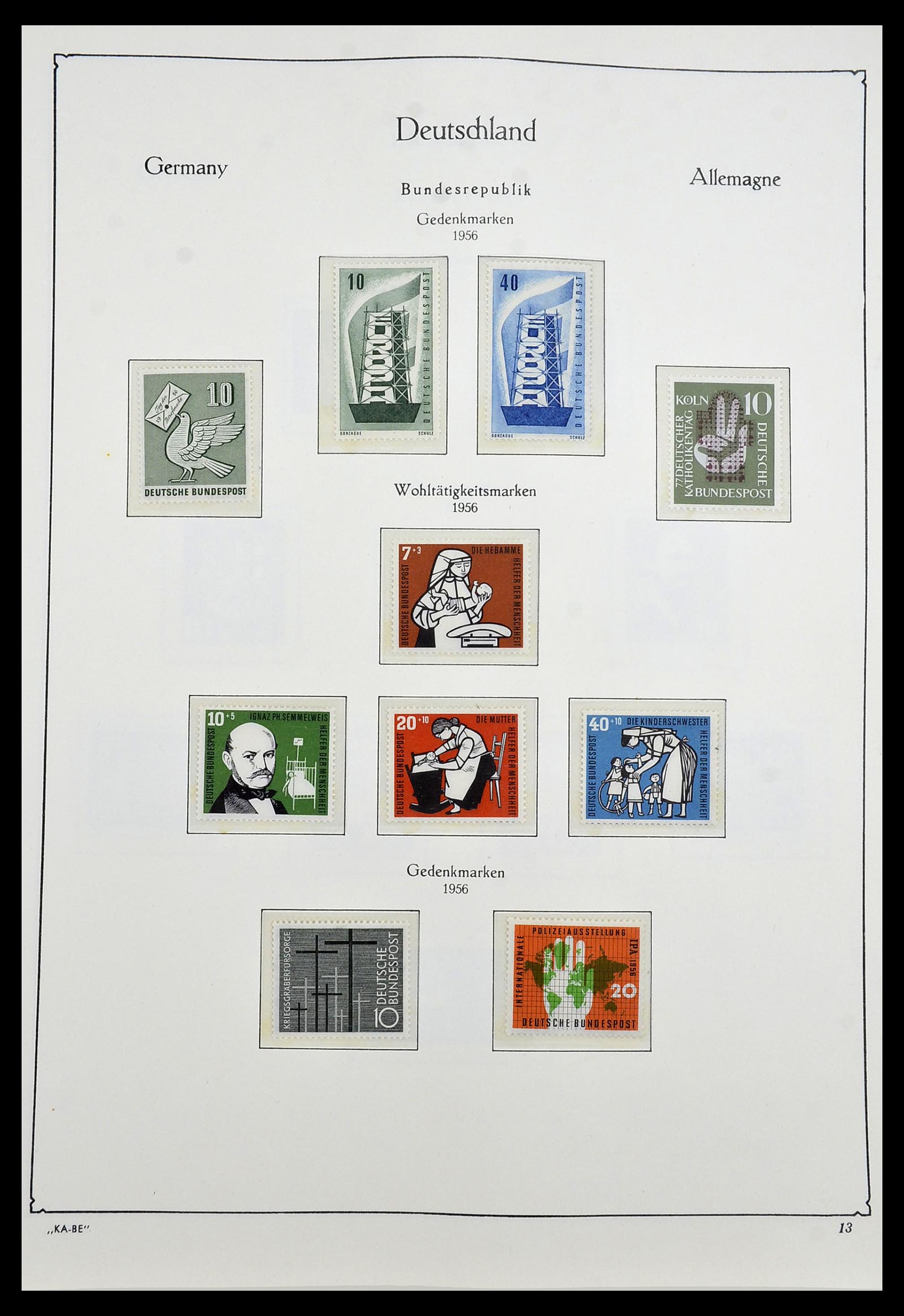 34192 012 - Postzegelverzameling 34192 Bundespost 1949-1975.