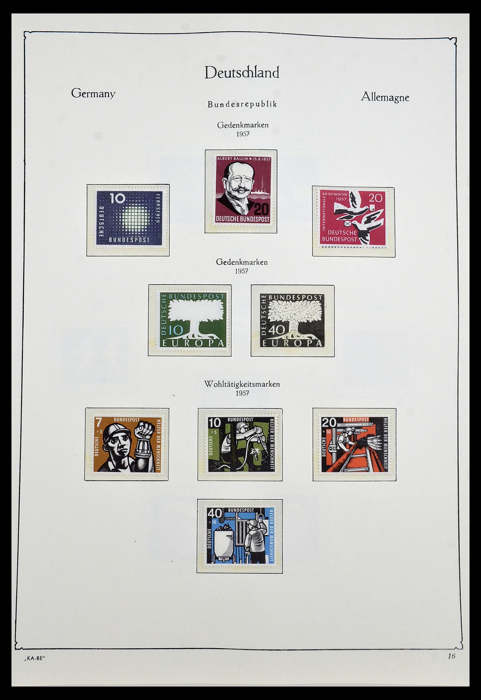34192 015 - Postzegelverzameling 34192 Bundespost 1949-1975.