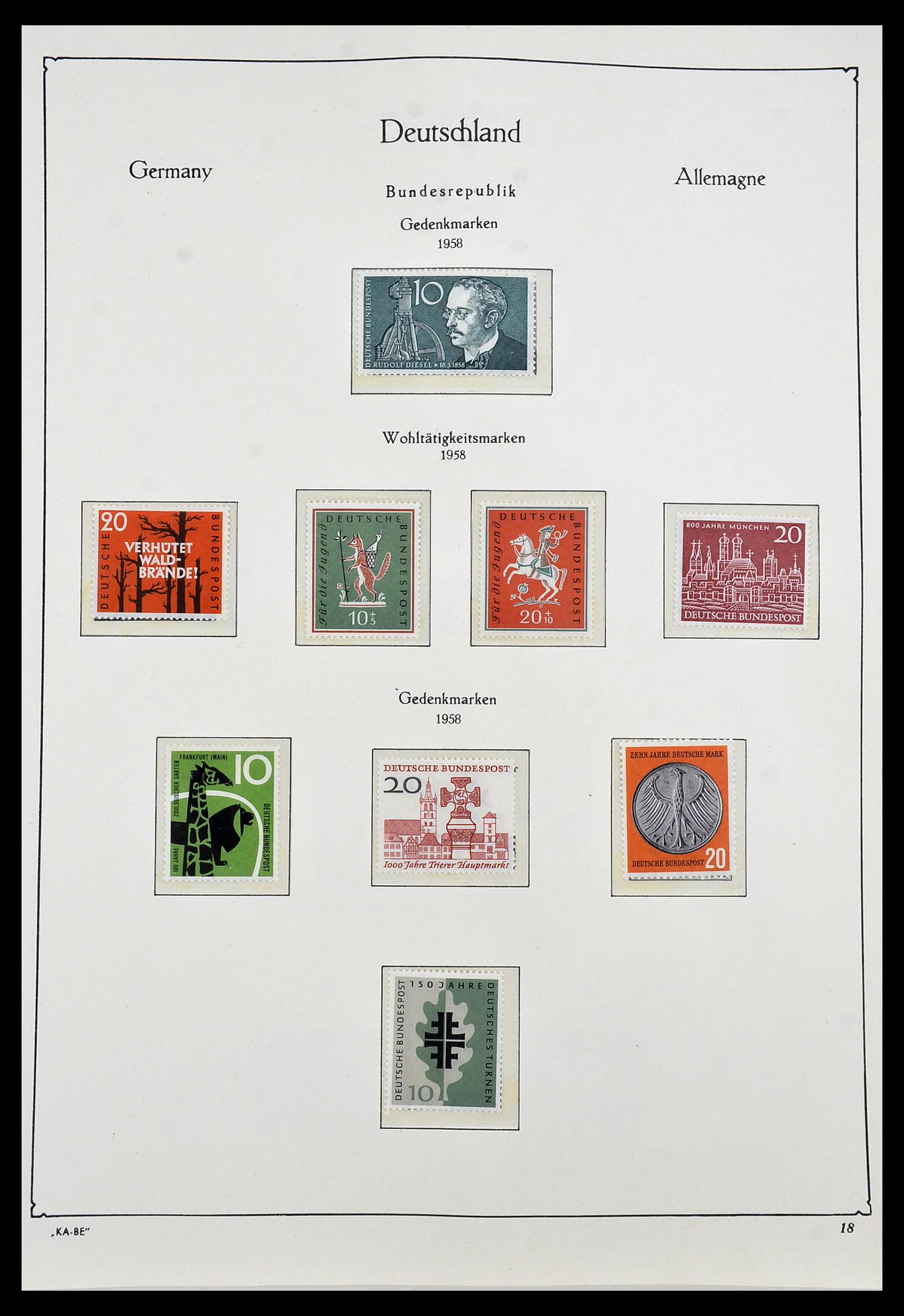 34192 017 - Stamp collection 34192 Bundespost 1949-1975.